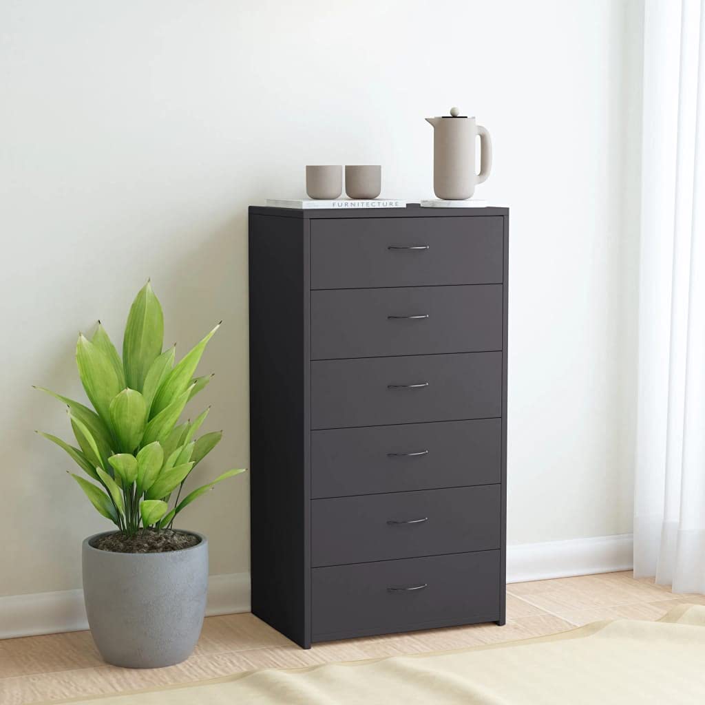 Gray Kitchen Storage Cabinet with Doors & Shelves - 19.7