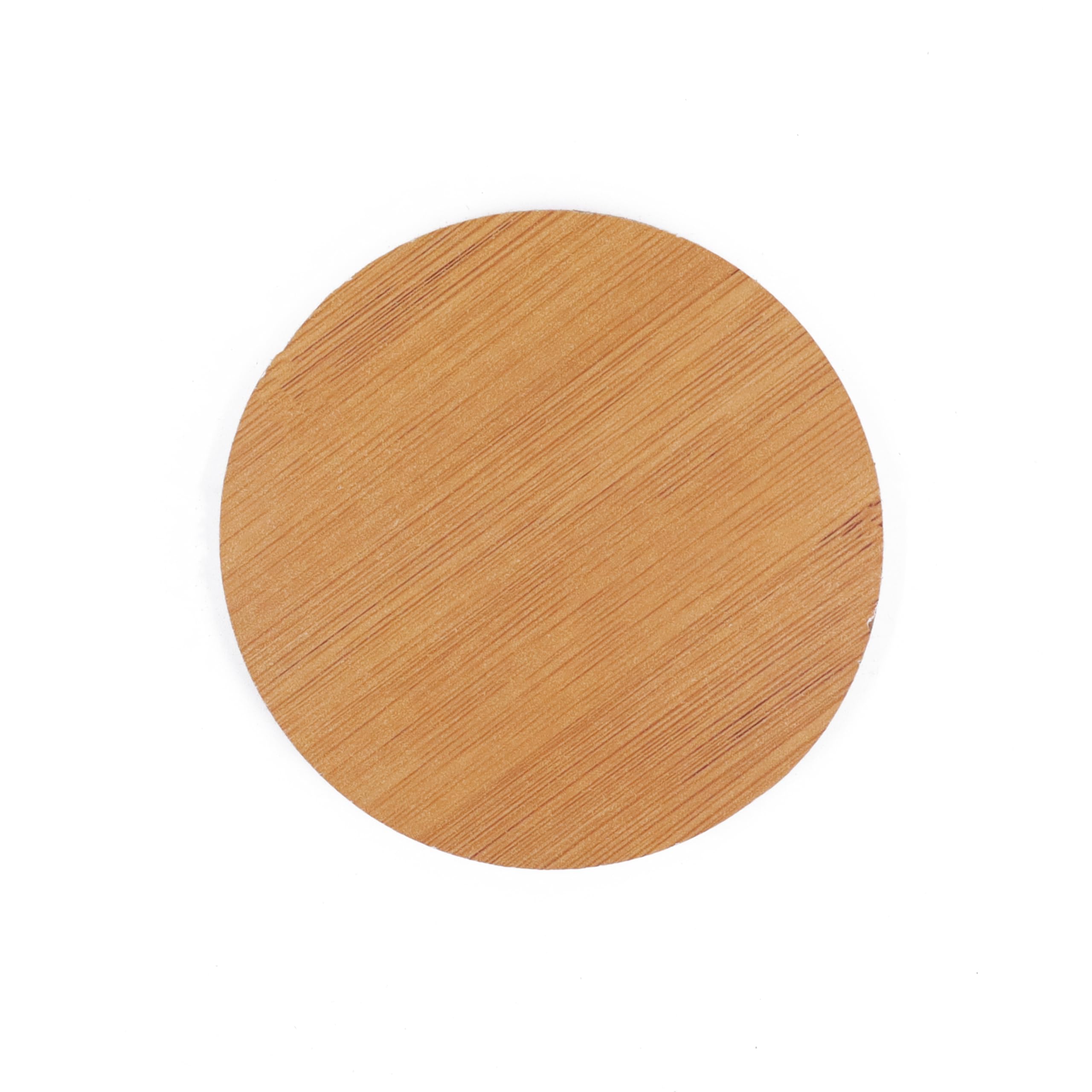 Eco-Friendly Wooden Drink Coasters Set of 6 - Round Heat Resistant Table Coasters for Coffee Mugs, Tea Cups & Glasses | Perfect for Home, Office & Restaurant Use