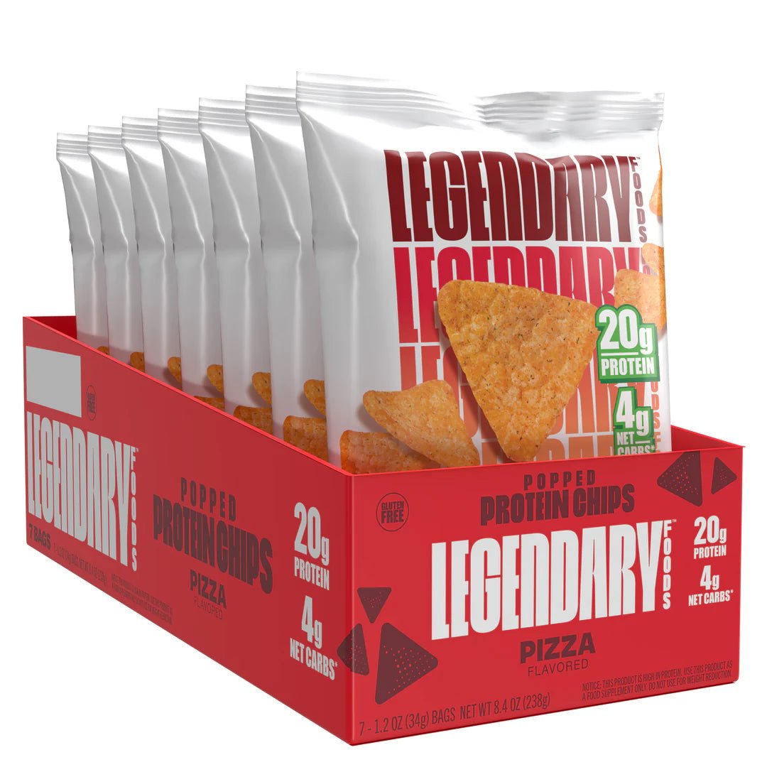 Legendary Foods Popped Protein Chips - 7 Pack Variety | High Protein Low Carb Snacks for Keto Diet & Healthy Lifestyle | Perfect for Office, Gym & On-the-Go