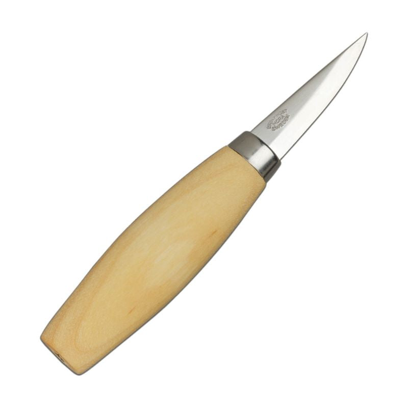 Morakniv 120C Wood Carving Knife - High Carbon Steel Blade for Precision Woodworking, Whittling & Crafting - Perfect for DIY Projects, Camping & Outdoor Activities