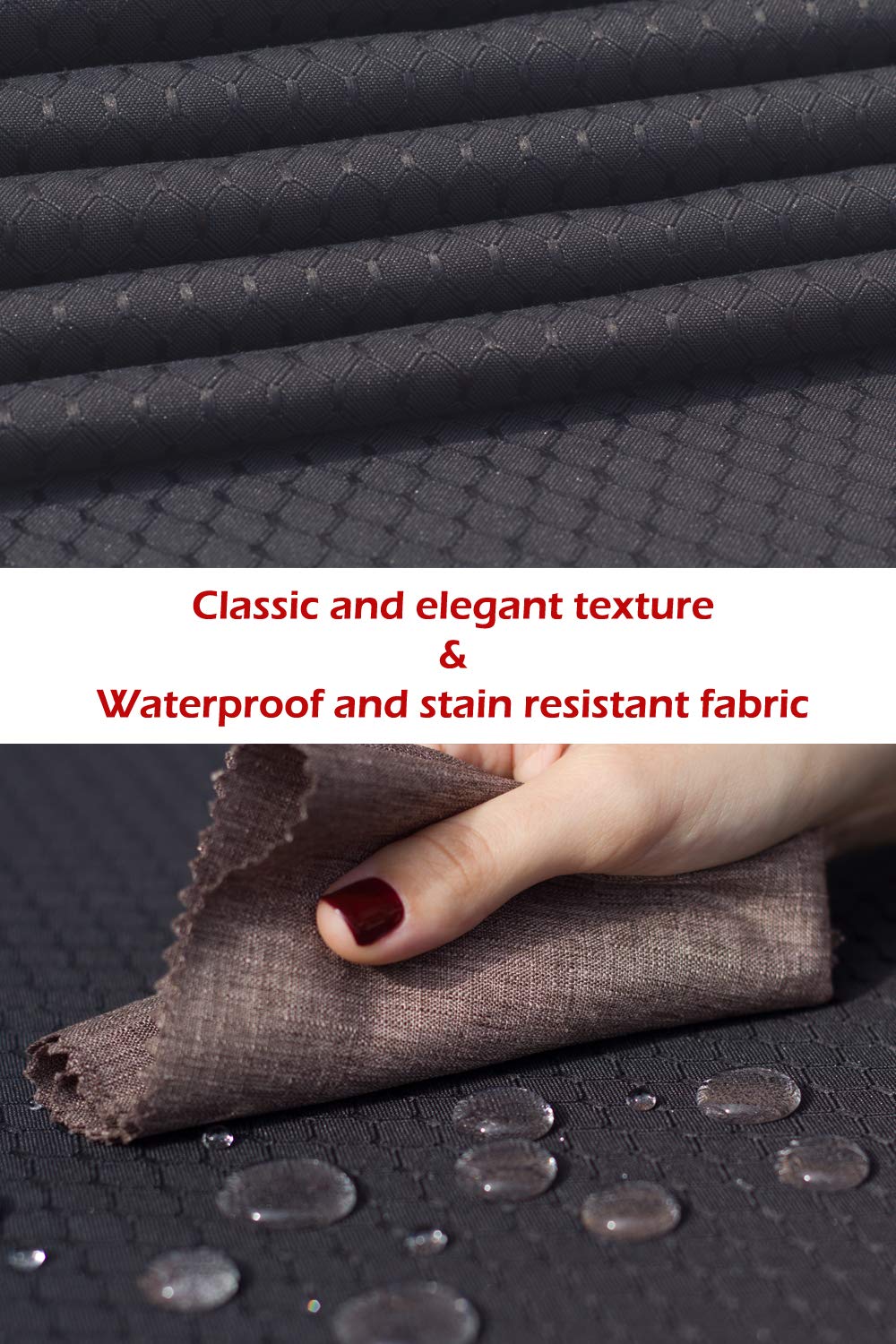 Elegant Black Table Runner 72 Inch - Waterproof Dresser Scarf for Dining Table, Coffee Table, Outdoor Decor - Perfect for Weddings, Parties, Thanksgiving, Halloween & Christmas Celebrations - Home & Event Decoration Essential