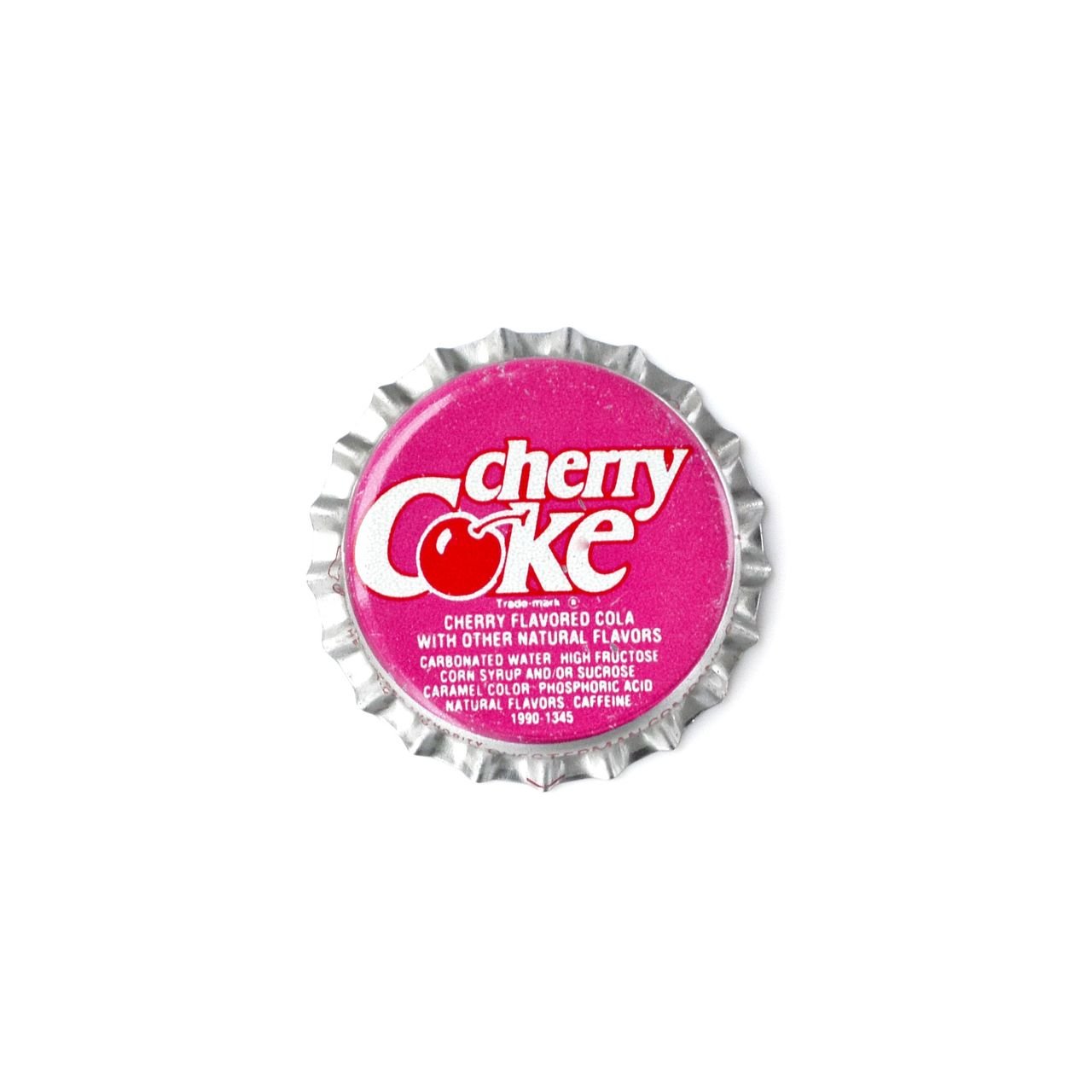 Handcrafted Cherry Coke Bottle Cap Lapel Pin - Vintage Soda Collectible - Perfect for Jeans Jackets, Backpacks & Hat Decor