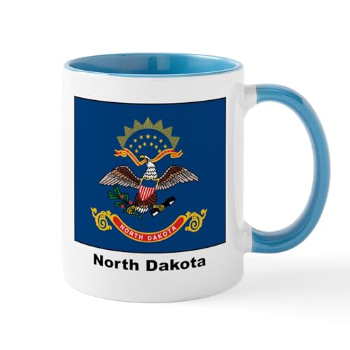 White/Blue Inside - North Dakota State Flag Mug