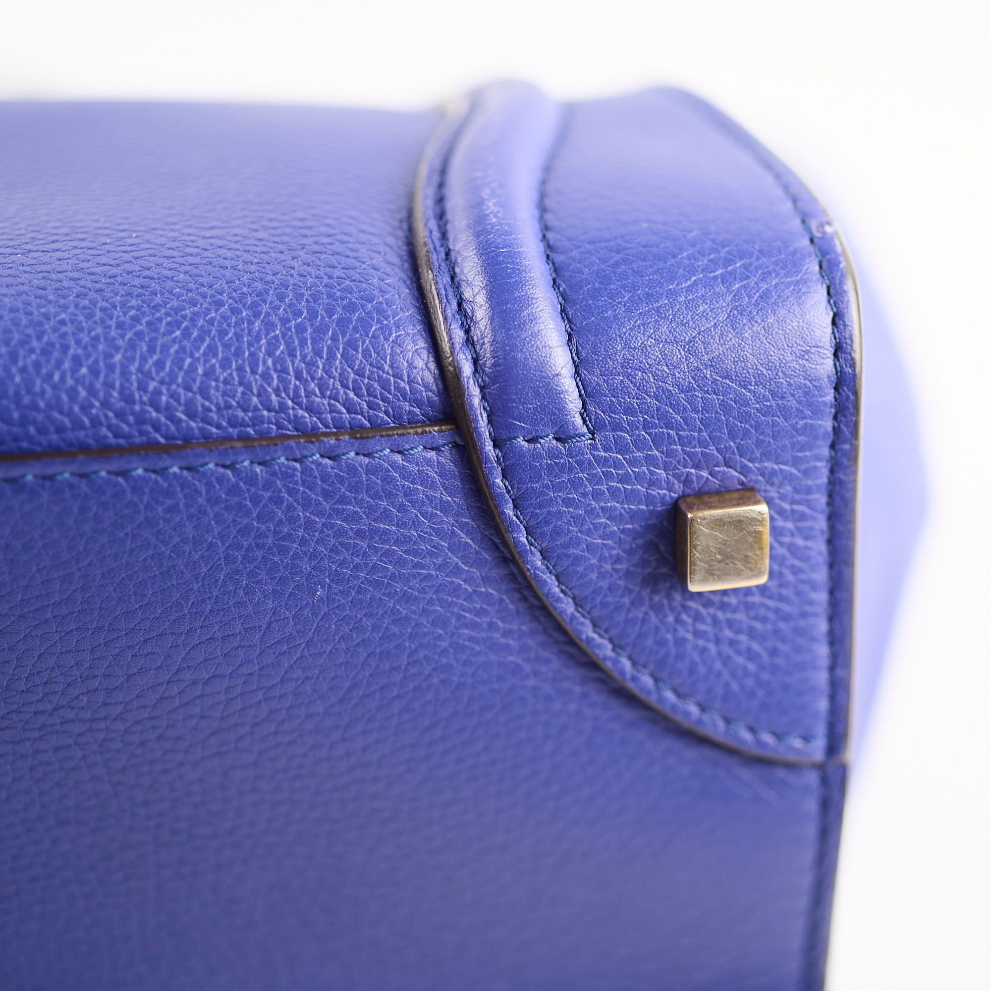 Celine Mini Luggage Bag in Blue | Premium Leather Crossbody Handbag for Women | Perfect for Travel, Work & Everyday Use