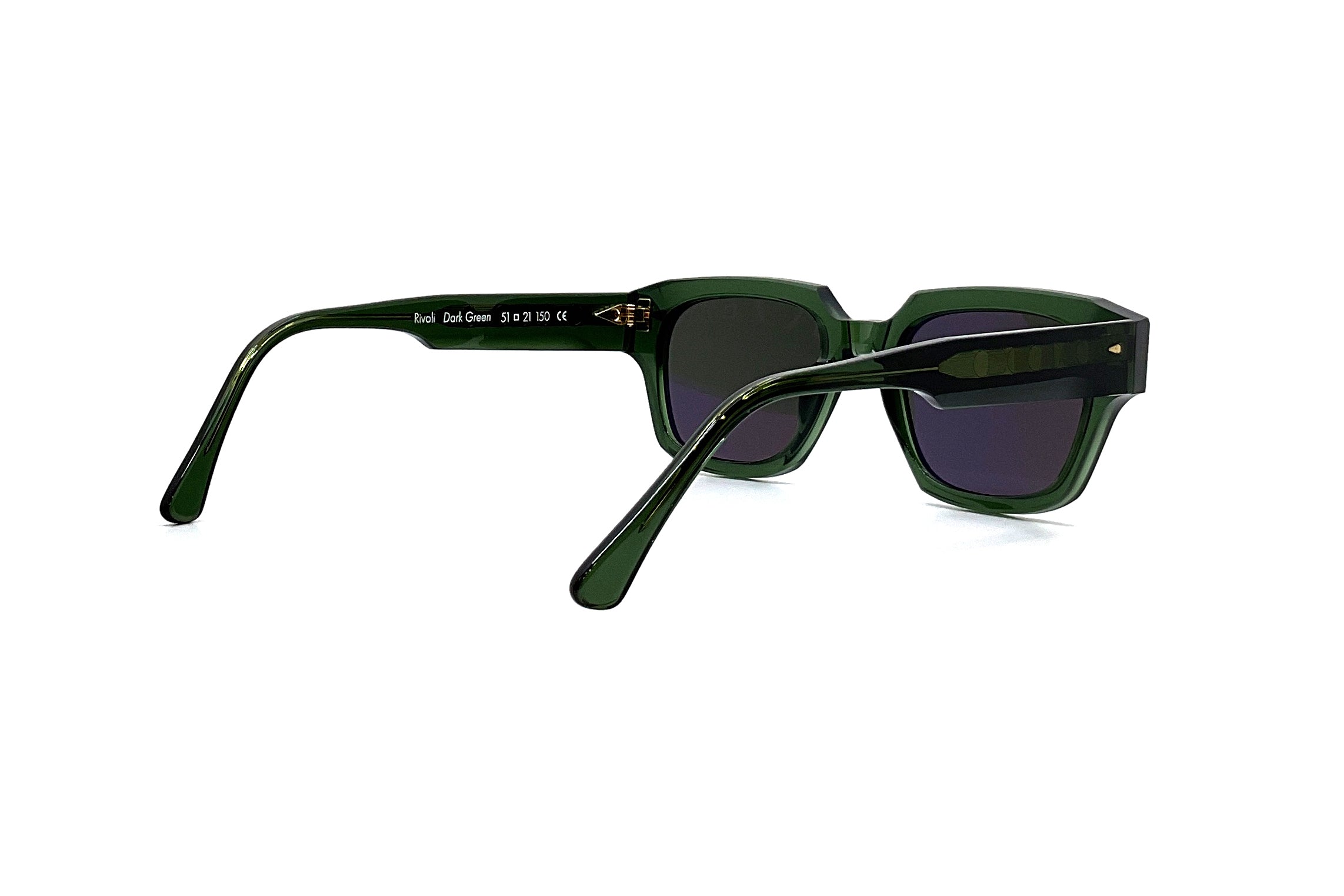 Ahlem Rivoli Sunglasses - Dark Green Polarized Lenses for UV Protection | Stylish & Durable for Outdoor Activities, Driving & Travel