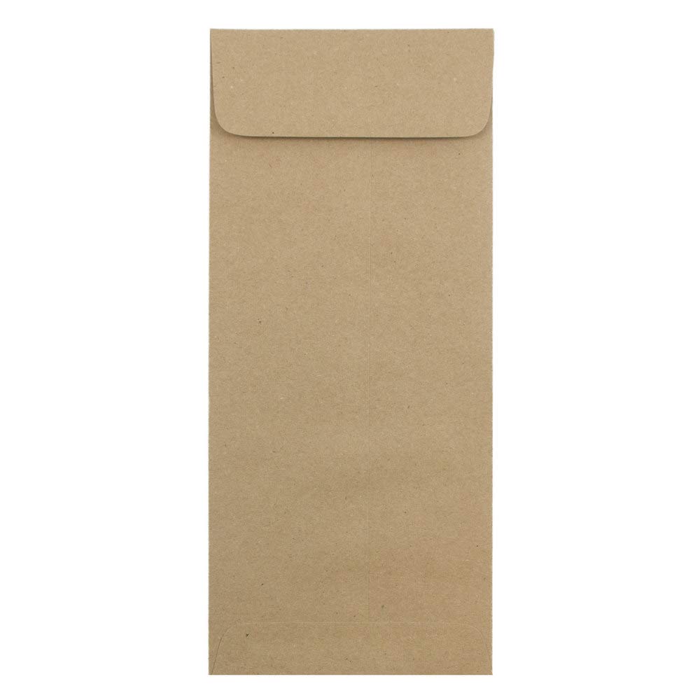 JAM PAPER #14 Policy Premium Envelopes - 5 x 11.5 Inches - Brown Kraft Paper - Bulk Pack of 250 - Perfect for Mailing, Office Use & Business Correspondence