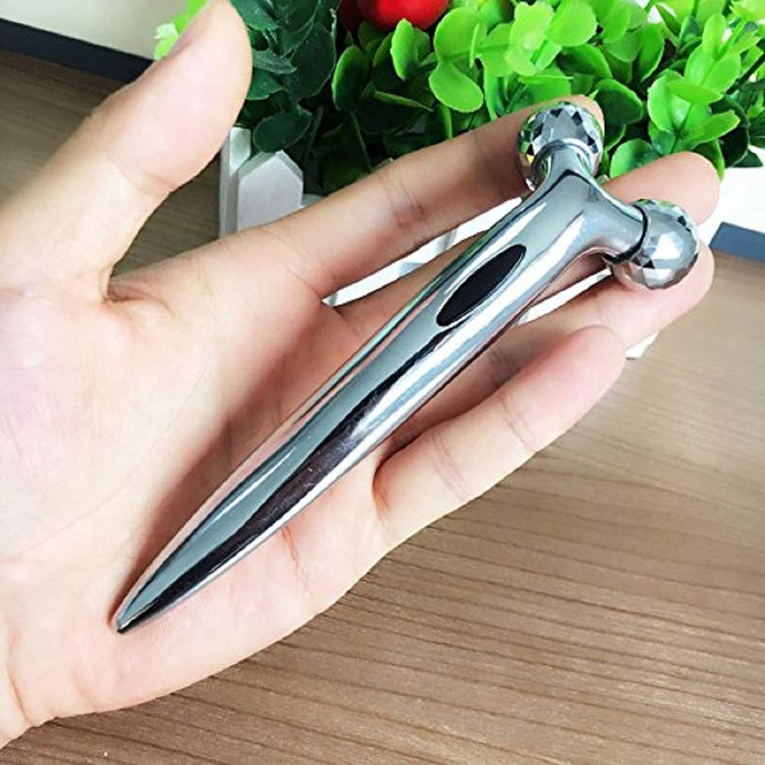N.Y.N BEAUTY 3D Manual Face Roller for Skin Tightening & Wrinkle Reduction - Anti-Aging Facial Massager for Serum Application & Lymphatic Drainage - Perfect for Home Skincare Routine & Spa Treatments