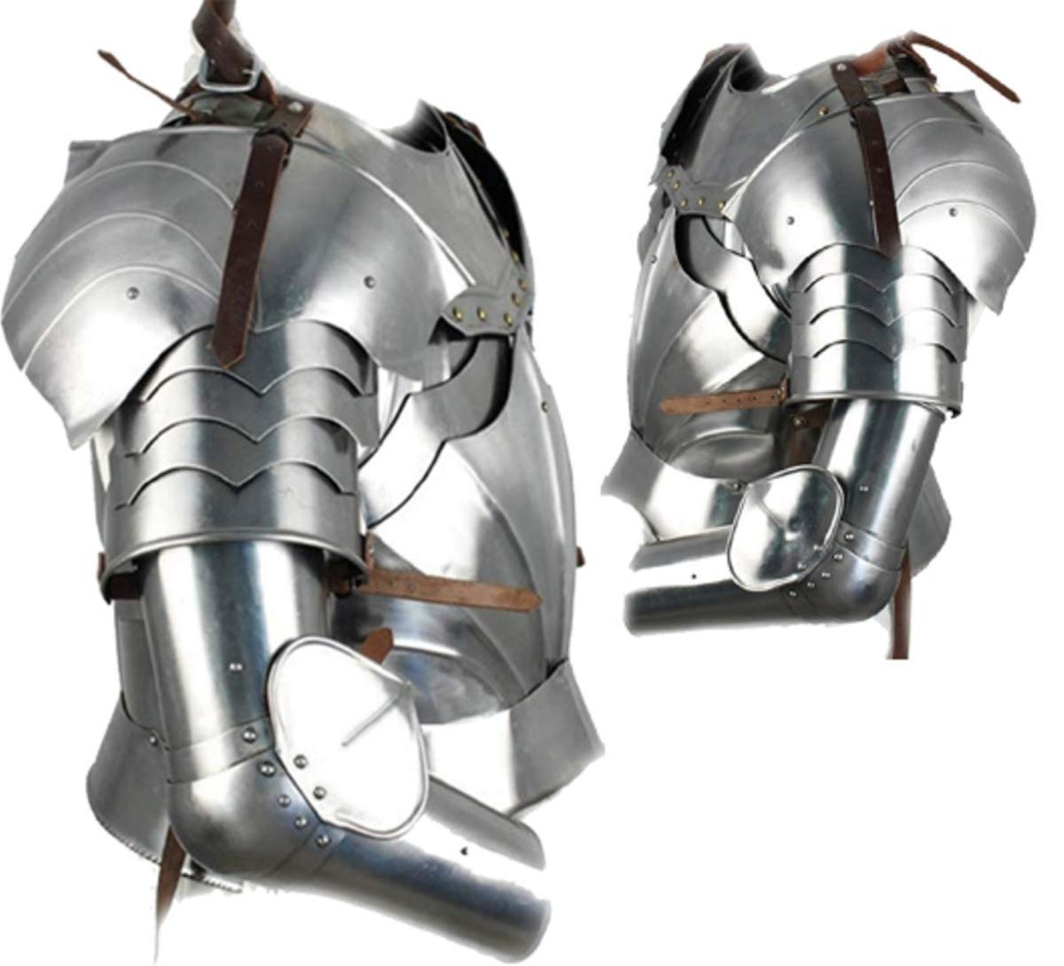 THOR INSTRUMENTS Medieval Knight Armor Set - Full Body Armor with Helmet & Sword - Rustic Vintage Home Decor - Perfect for Renaissance Fairs, Theater Costumes & Medieval Themed Parties
