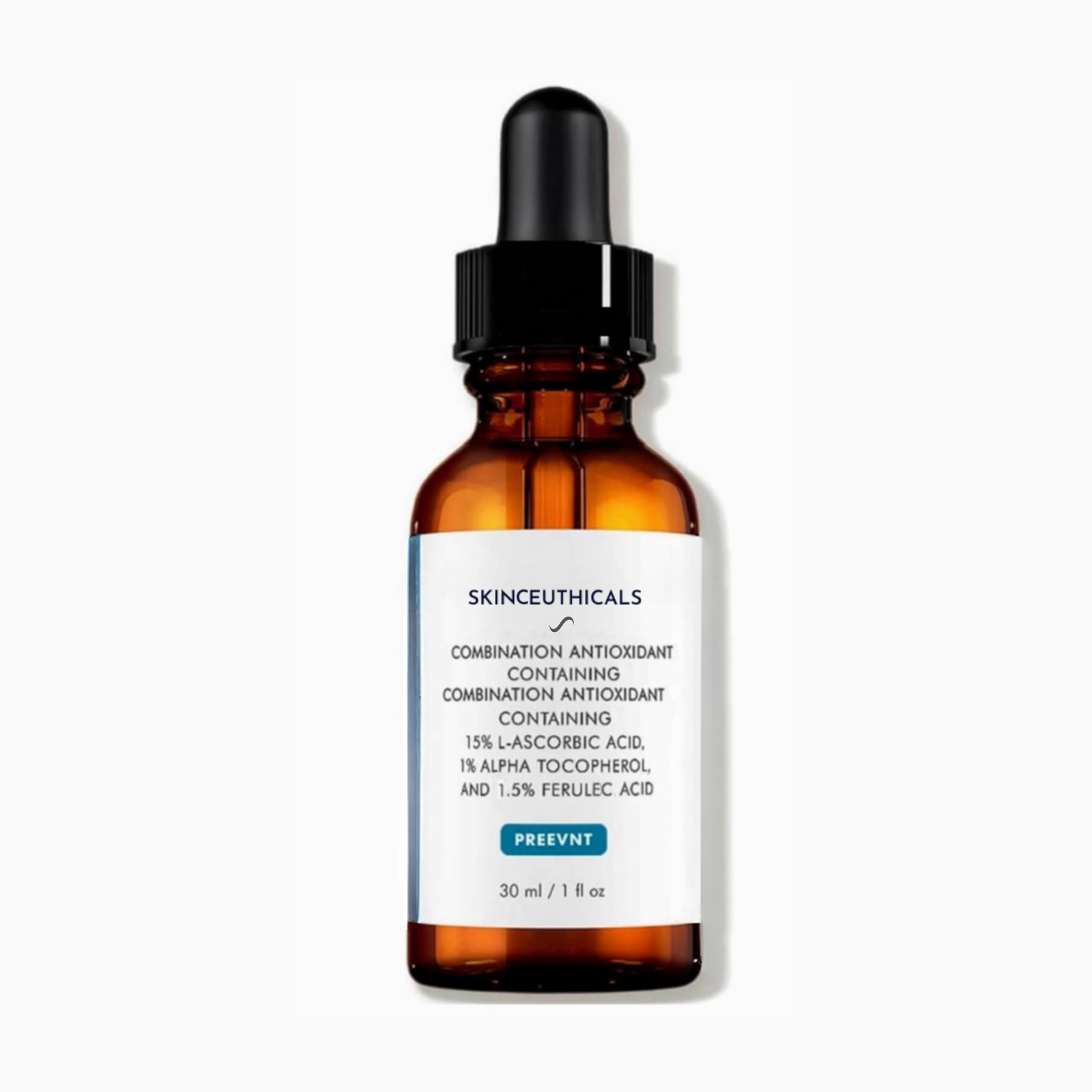 CE Ferulic Serum with 15% L-Ascorbic Acid & 1.5% Ferulic Acid - Vitamin C Face Serum for Dark Spots, Brightening & Anti-Wrinkle - 1 Fl Oz (30ml) - Perfect for Morning Skincare Routine & Anti-Aging Treatment