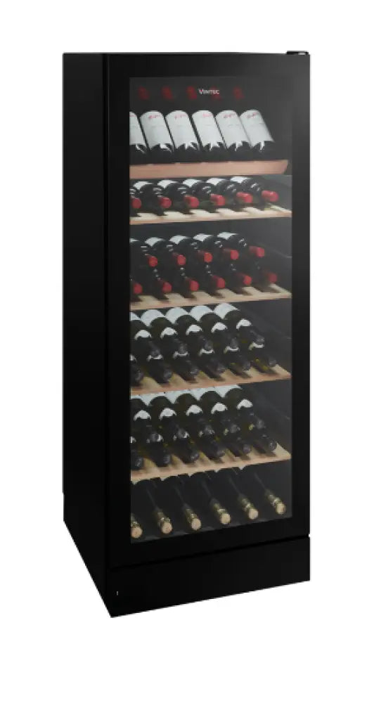 Vintec VWM148SBA-R 148 Bottle Dual Temperature Wine Cooler - Multi-Zone or Single Zone Wine Fridge for Home, Restaurant, or Wine Cellar Storage