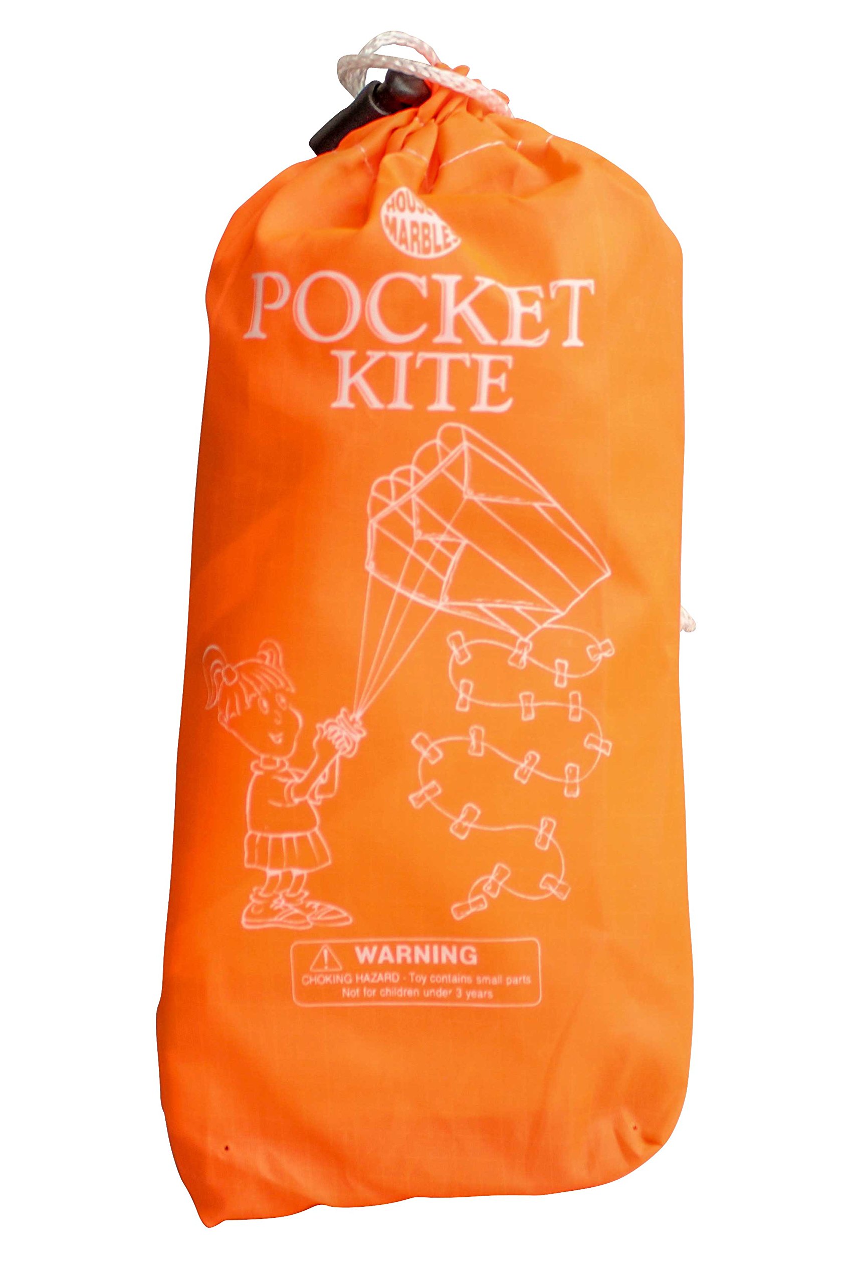 House of Marbles Miniature Pocket Kite - Compact Travel Kite for Kids & Adults - Outdoor Beach Park Flying Toy for Family Fun & Picnics