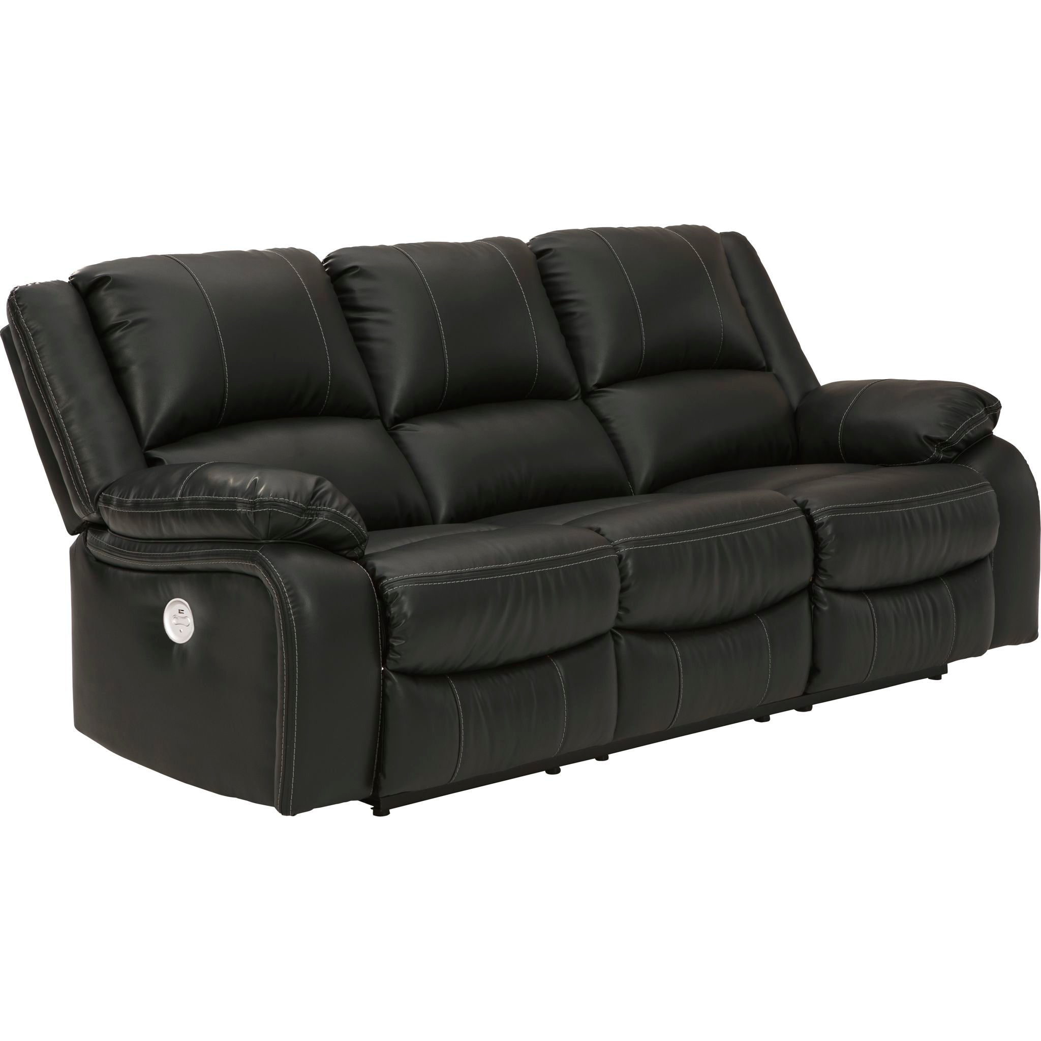 Calderwell Power Reclining Sofa - Modern Electric Recliner with USB Charging & Cup Holders - Perfect for Living Room, Home Theater & Family Relaxation