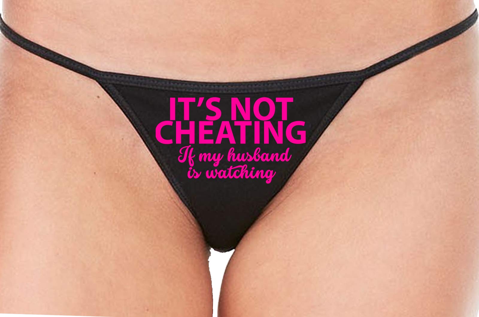 Knaughty Knickers Black Lace String Thong - Seductive Lingerie for Couples Play & Role-Playing Scenes