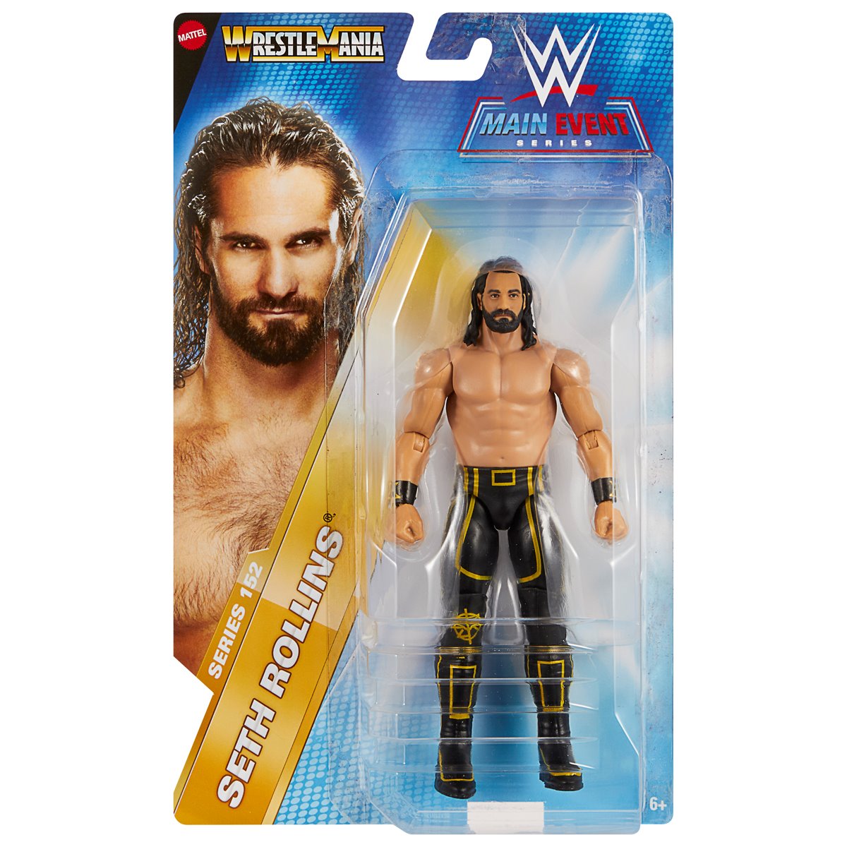 Seth Rollins WWE Elite Series 152 Action Figure - Collectible Wrestling Toy for Fans, Kids & Adults - Perfect for Display, Play & Gifting