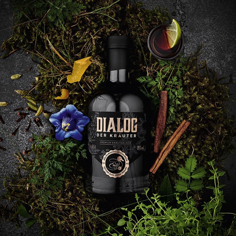 Premium Wajos Dialog der Kräuter Herbal Liqueur 500ml, 39% Vol - Exquisite German Spirit Gift for Men & Women - Perfect for Cocktails, After-Dinner Drinks & Special Occasions
