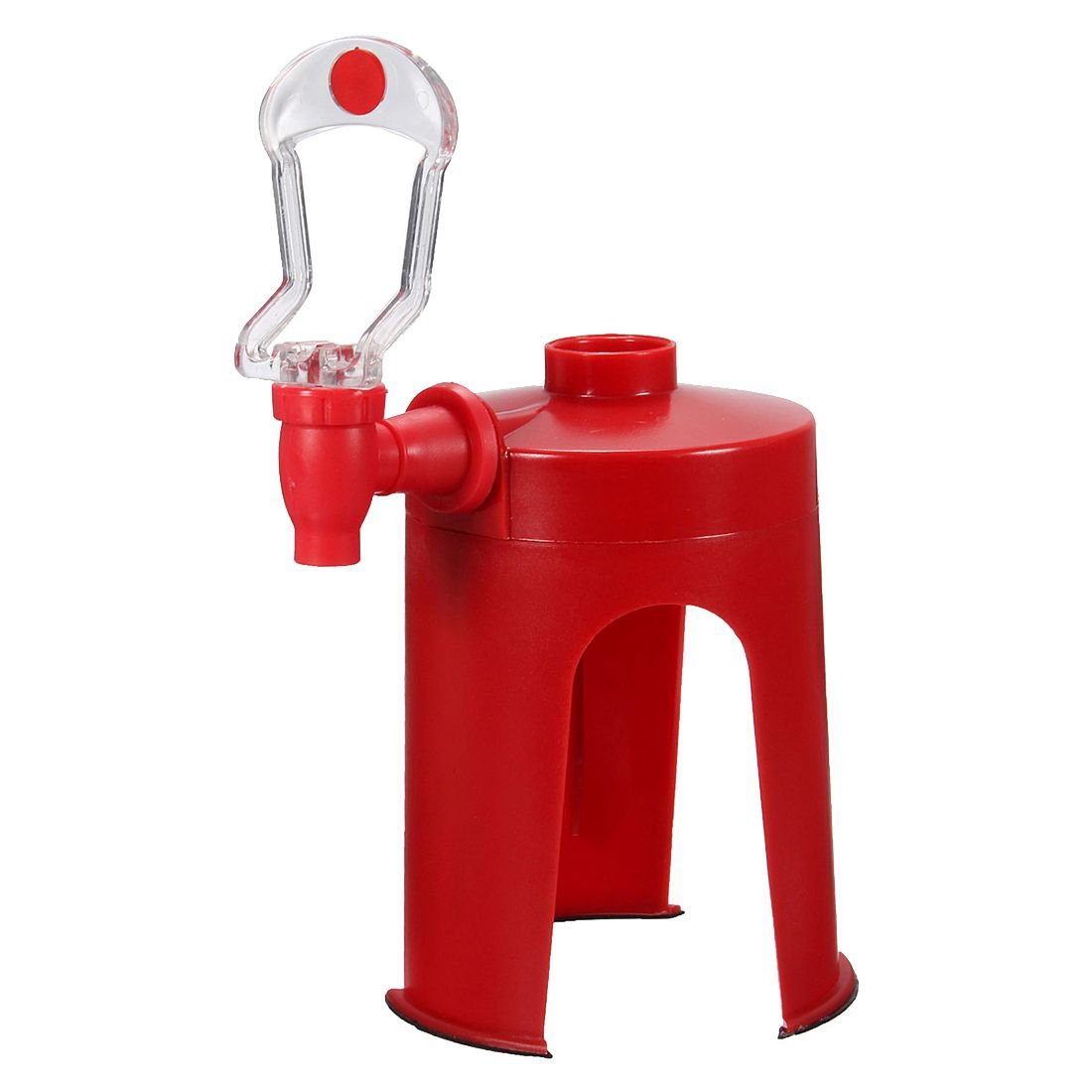Simpls Soda Dispenser for Beverages & Drinks - Red - Perfect for Parties, Bars & Home Use