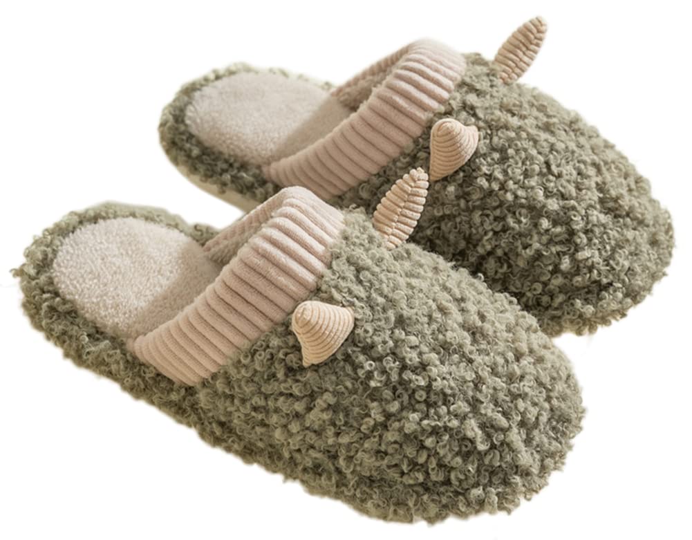 Women's Fluffy Memory Foam Slippers - Faux Fur Cozy Non-Slip Indoor/Outdoor House Shoes - Soft Warm Fuzzy Winter Slippers for Women - Perfect for Bedroom, Lounge & Home Comfort