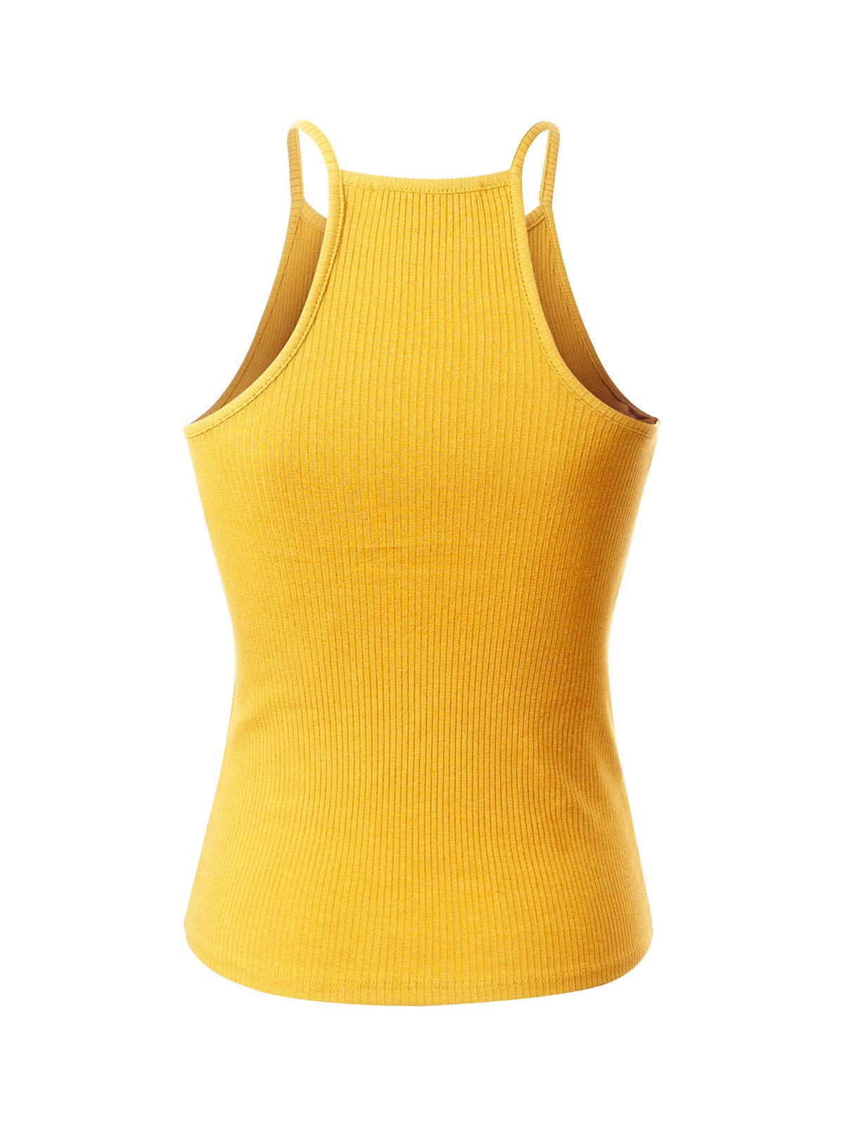 MixMatchy Women's Ribbed High Neck Tank Top - Casual Basic Activewear for Yoga, Gym & Everyday Wear