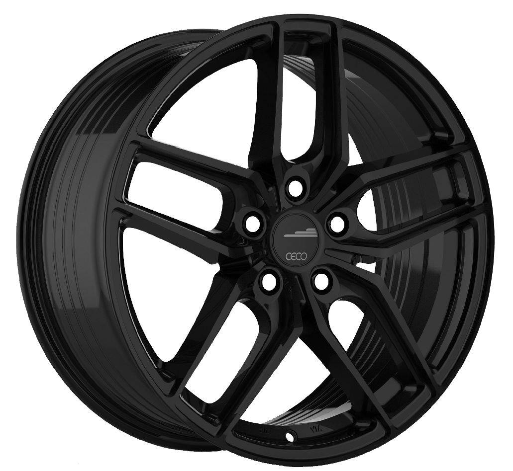 CECO® C01 Gloss Black Alloy Wheel 16x7 5x114.3 ET40 CB67.1 - 16 Inch Rims for Cars, SUVs & Trucks - Perfect for Street Performance & Custom Upgrades