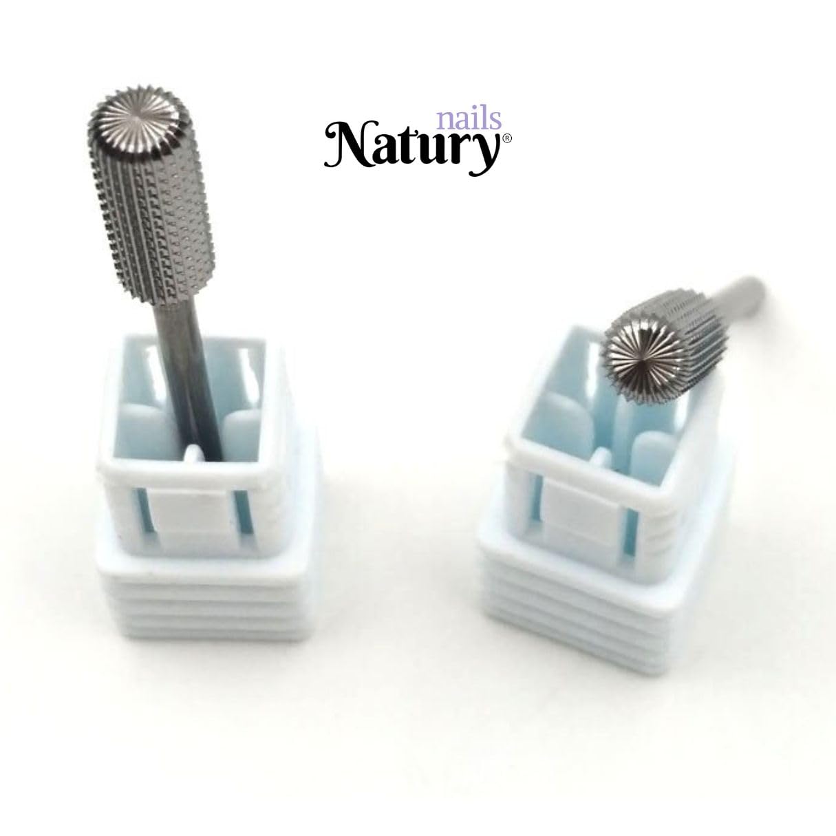 Natury Nails Tungsten Carbide Drill Bit - Professional Nail Drill Bit for Manicure & Pedicure | Works on Acrylic, Gel & Enamel Nails | Medium Grit | Perfect for Salon & Home Nail Care
