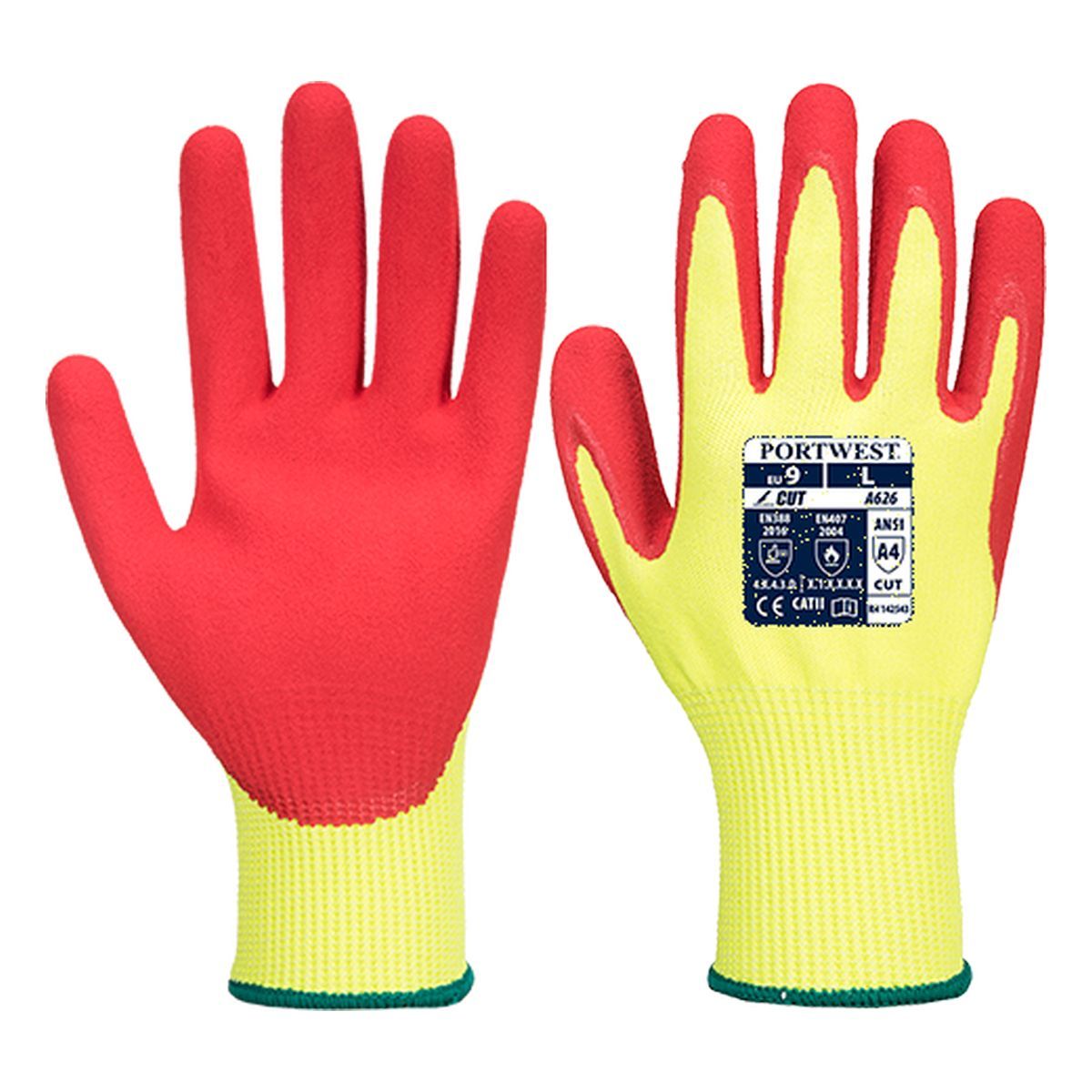 Style A626 | Premium Vis Tex HR Cut Resistant Nitrile Gloves - Durable Protection for Food Handling, Cleaning & Industrial Work