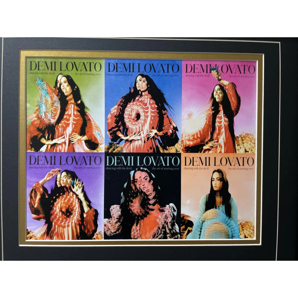 Demi Lovato Autographed Dancing Devil CD Album - PSA/DNA Certified Signed Memorabilia - Framed Collage Display for Music Fans & Collectors - Perfect for Home, Office, or Gift