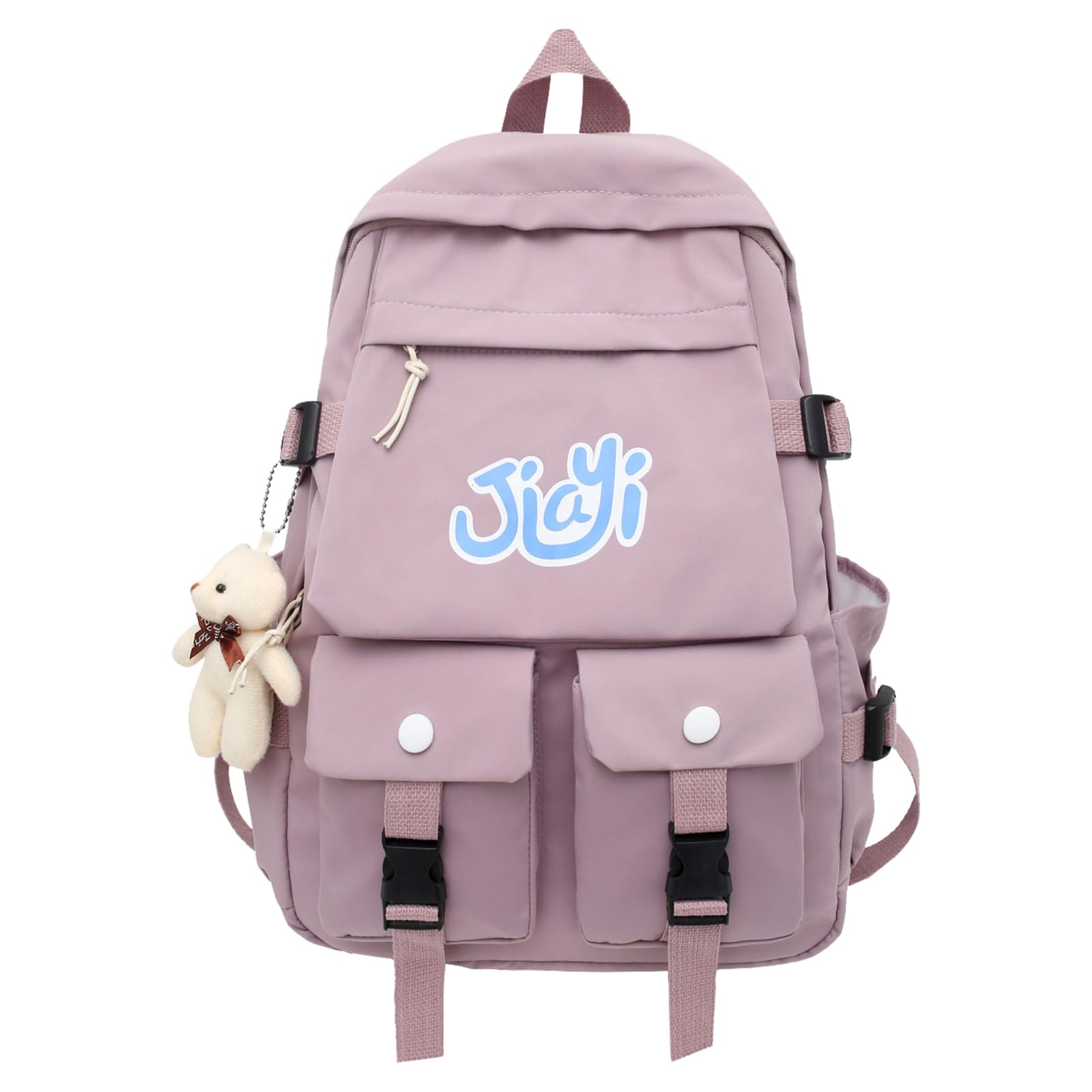 Cute Aesthetic Backpack for Girls - Kawaii School Backpack with Pins & Accessories, Stylish Travel Rucksack for Teen Girls | Perfect for School, College & Everyday Use