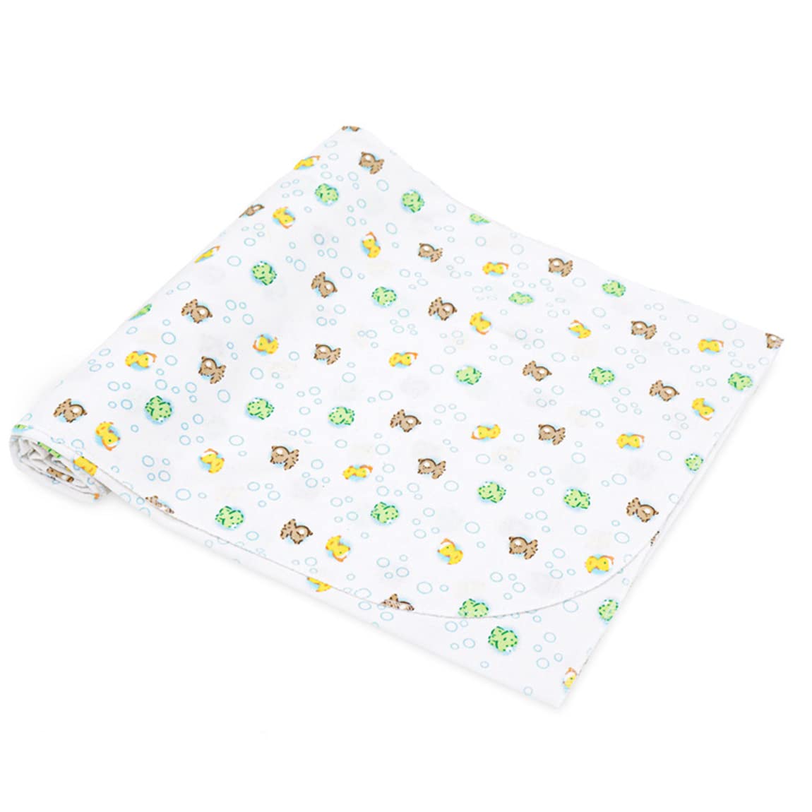 CuteOn Muslin Swaddle Blankets for Baby - Soft Breathable Unisex Baby Blanket with Bear Frog Duck Designs | Perfect for Newborn Swaddling, Nursery & Gift