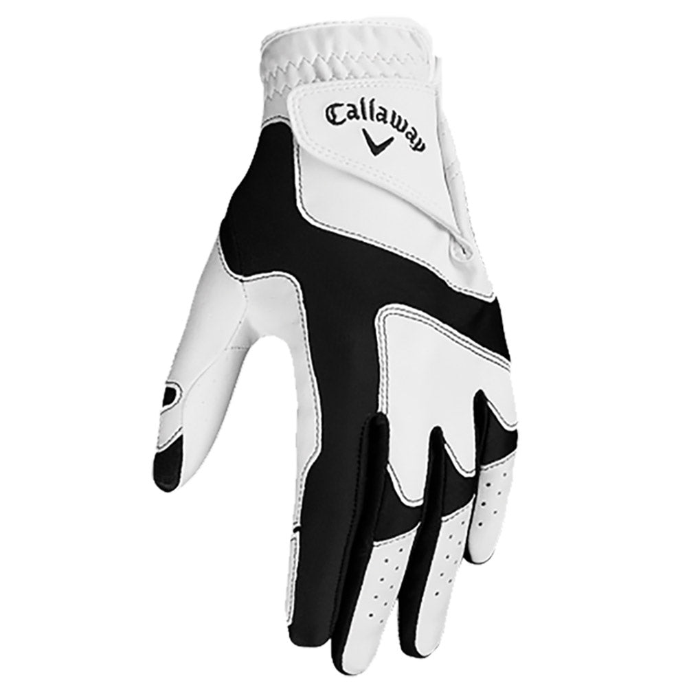 Callaway Opti Fit White Junior Golf Glove - Left & Right Hand - Breathable & Comfortable for Young Golfers - Perfect for Training & Junior Golf Tournaments