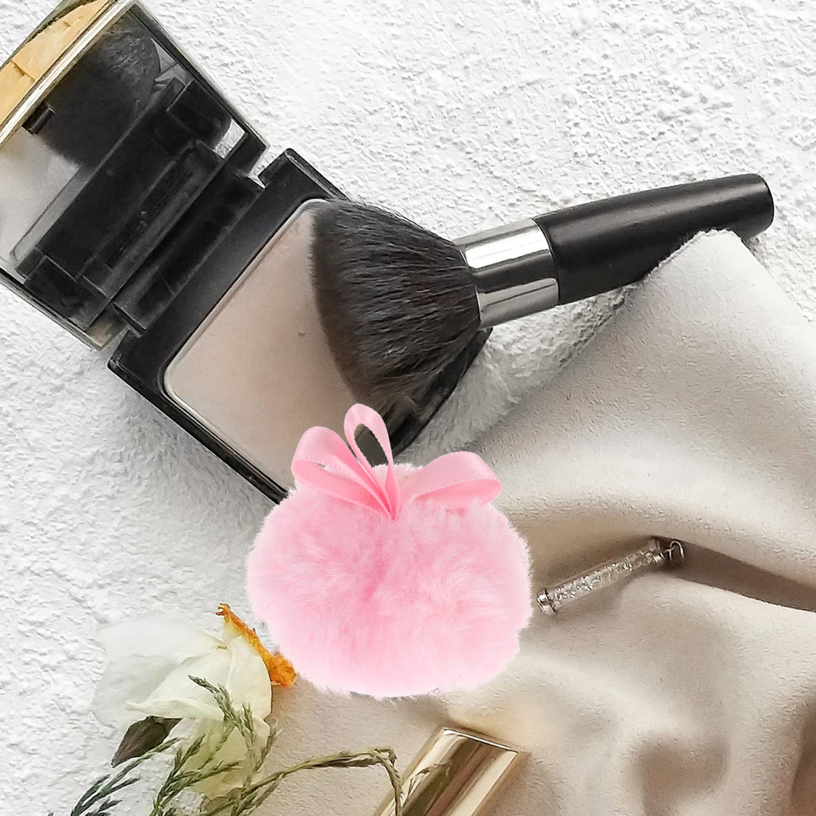FOMIYES 6-Piece Cotton Powder Puff Set for Makeup - Soft Blending Sponge for Foundation, Blush & Powder - Mini Beauty Tools for Face & Body Makeup - Perfect for Travel & Professional Makeup Kits