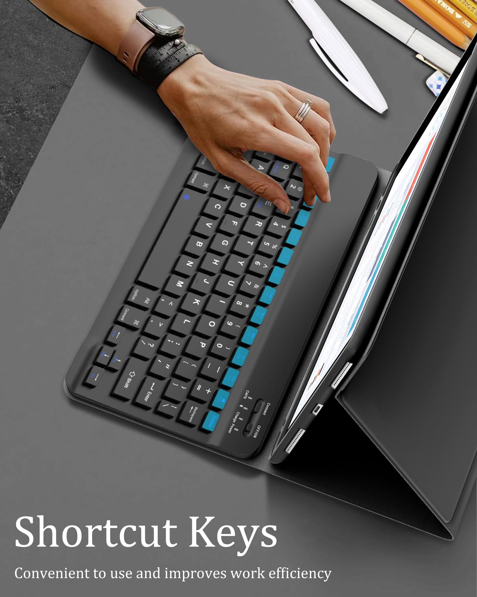 Premium Detachable Wireless Keyboard Case for iPad 9th/8th/7th Gen 10.2