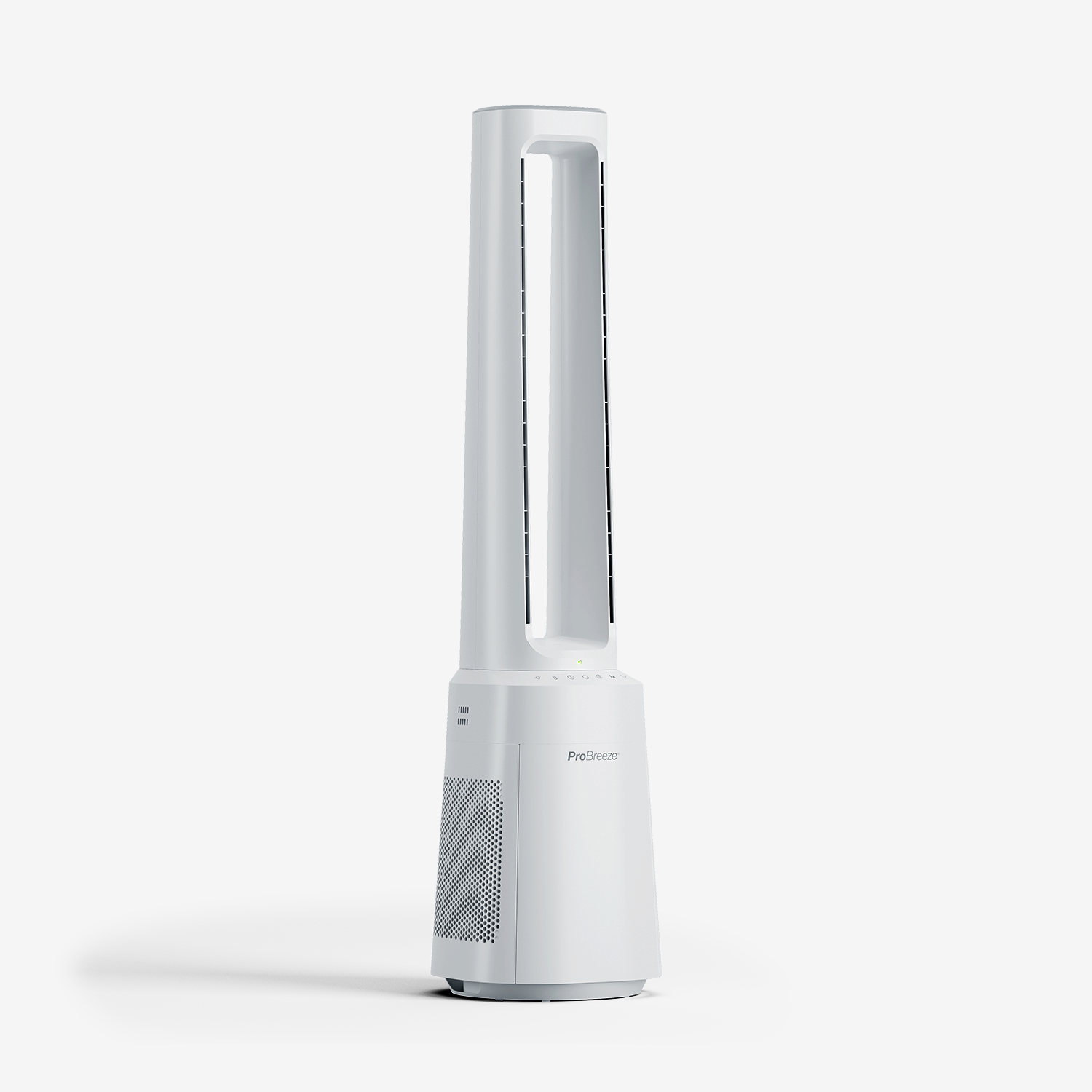 OmniAir 41 Premium Bladeless Tower Fan with HEPA Air Purifier - White | Quiet Cooling for Bedroom, Office & Home | Energy Efficient Air Circulator