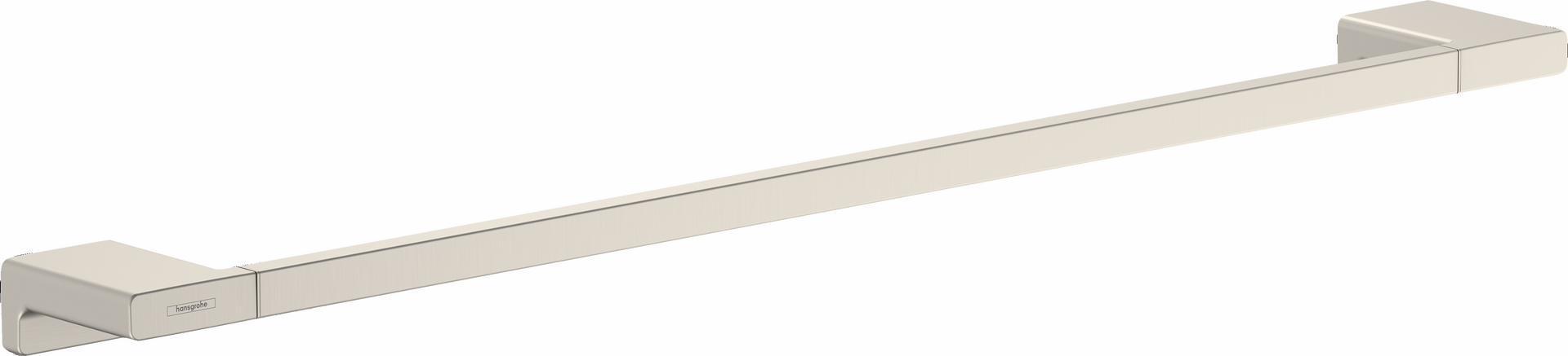 AddStoris 24-Inch Brushed Nickel Towel Bar by Hansgrohe - Premium Bathroom Accessory for Modern Homes (Model 41747820) - Perfect for Bathrooms, Spas, and Luxury Hotels