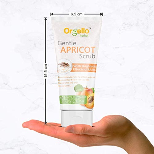 Orgello Herbal Neem & Aloe Vera Face Wash for Acne, Pimples & Dry Skin - Gentle Cleanser for Men & Women | Exfoliating Whitening Apricot Face Scrub for Normal, Oily & Dry Skin | Pack of 2 (100g Each) | Daily Skincare Routine for Clear & Glowing Complexion