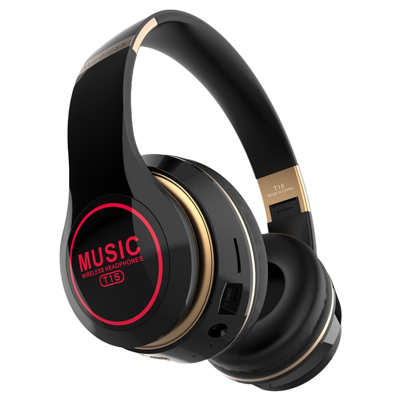 Wireless Bluetooth Headphones with Active Noise Cancelling - Over Ear Bass Stereo Sound Headphones for Music Playback | Perfect for Travel, Workouts, and Office Use