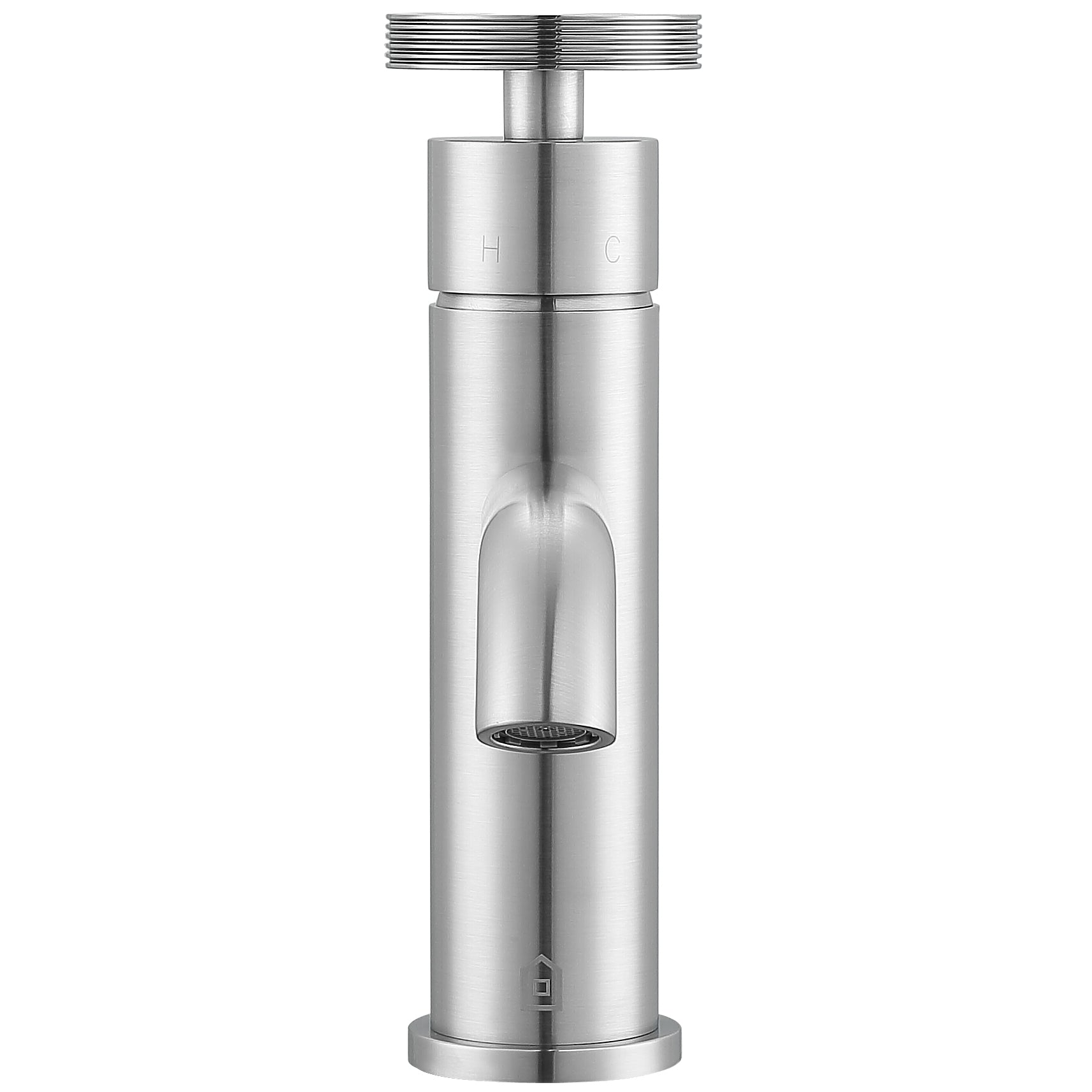 Ancona Nova Series Single Lever Brushed Nickel Bathroom Faucet - Modern Water-Saving Design for Sink, Vanity & Powder Room Installation