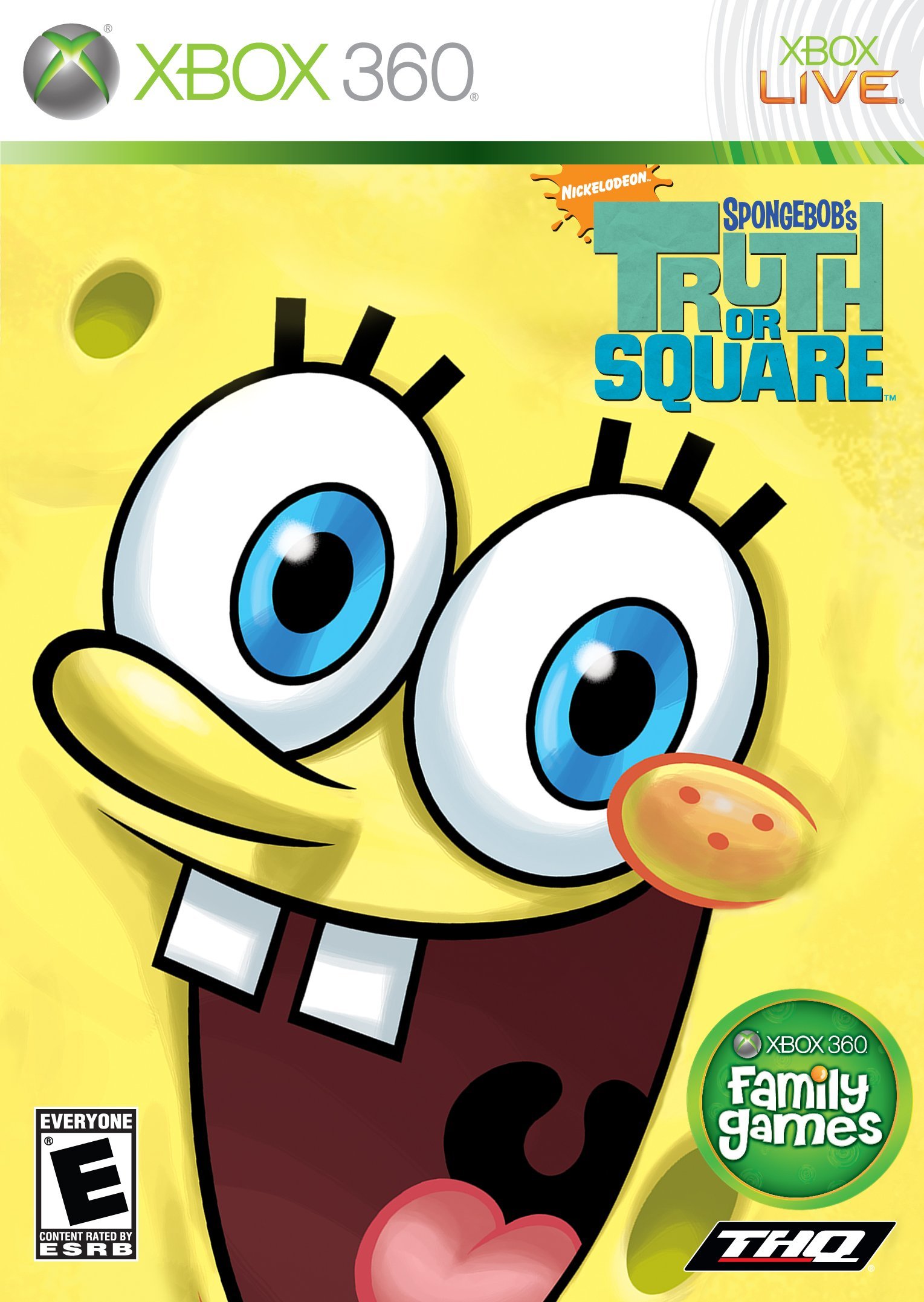 Renewed Spongebob Truth Square Game for Xbox 360 - Fun Family Video Game for Kids & Adults - Perfect for Parties & Game Nights