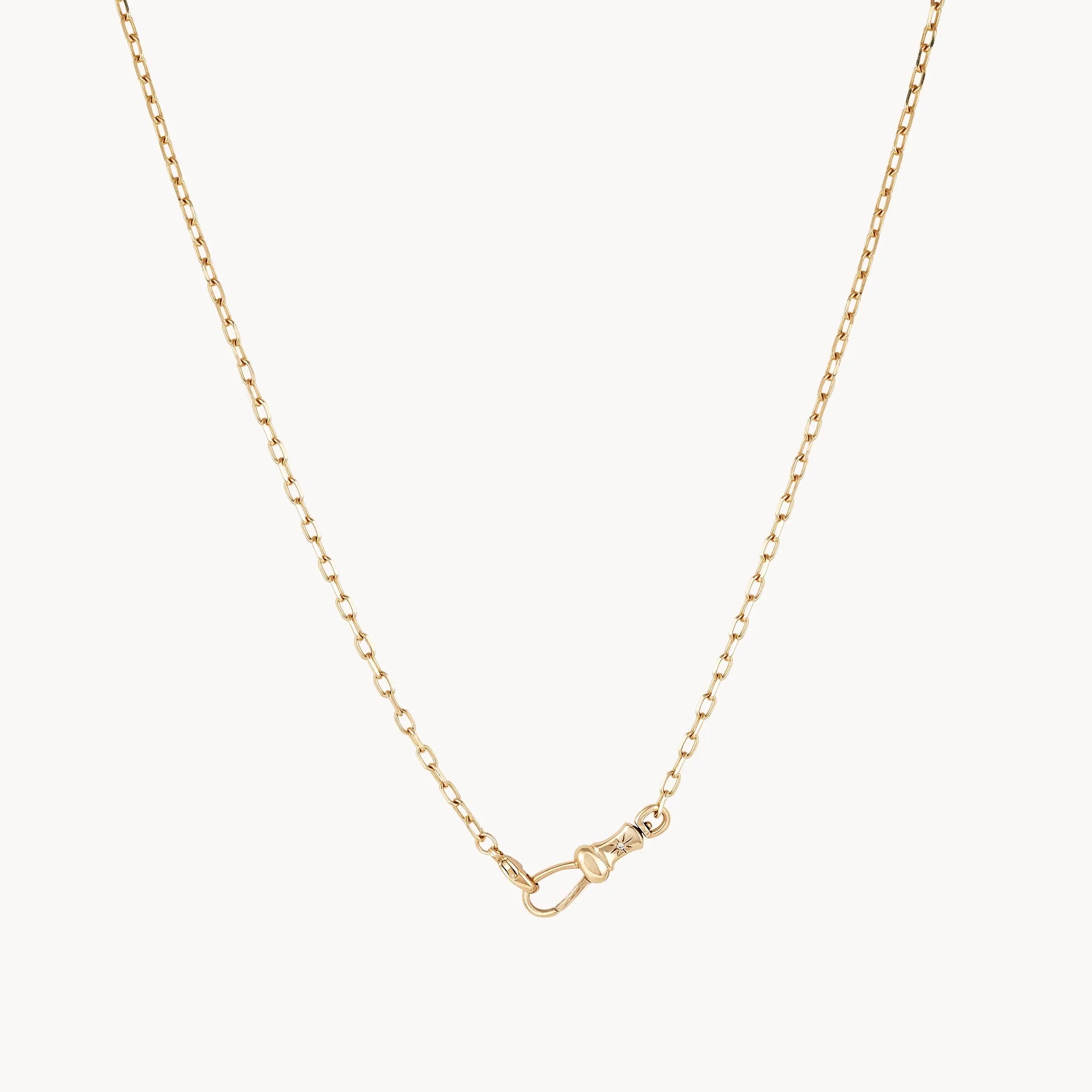 Magic Maker Charm Collector Clasp Necklace - 14K Yellow Gold with Diamonds | Elegant Jewelry for Women, Gift for Her, Birthday & Anniversary Present