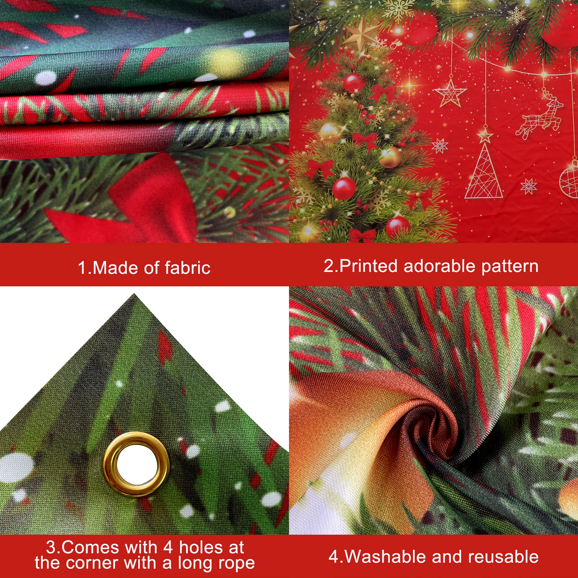 KatchOn Extra Large Christmas Banner - 72x44 Inch Holiday Decor for Parties, Wall & Photo Backdrop | Merry Christmas Party & Home Decoration | Perfect for Festive Gatherings, Family Photos & Seasonal Celebrations
