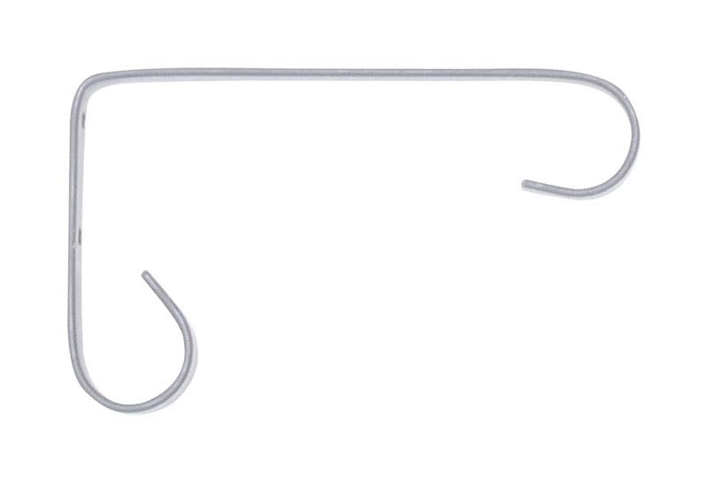 Panacea White Steel 6-Inch H Basic Plant Hook - Heavy Duty Wall Hooks for Hanging Plants, Baskets, and Home Decor - Perfect for Indoor & Outdoor Gardens, Patios, and Balconies