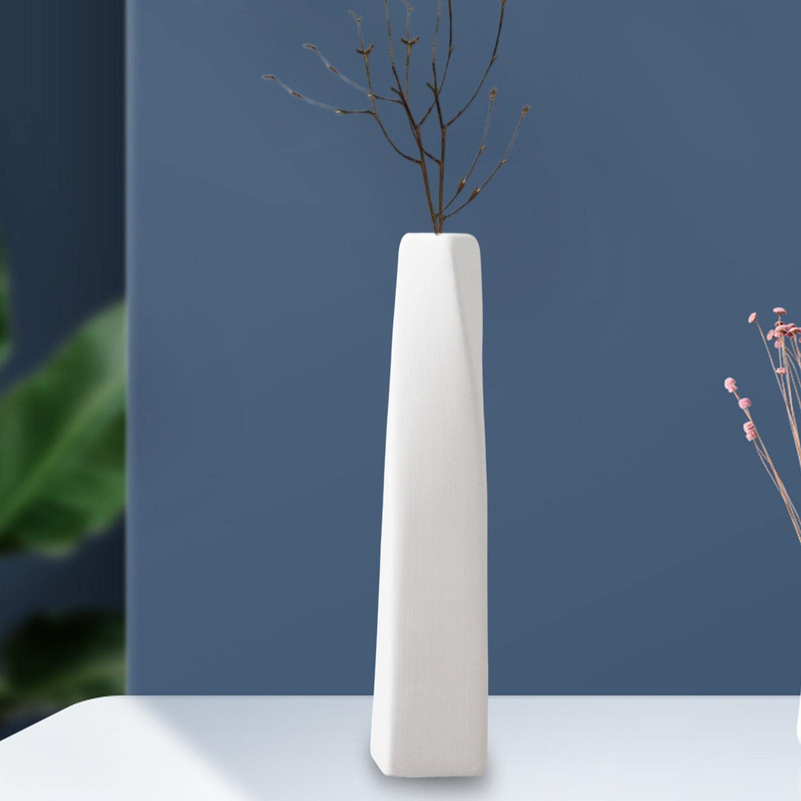 Nordic Ceramic Flower Vase Planter Pot - 8.8 Inch Height Home Decor for Wedding, Living Room, Office Desk | Perfect for Fresh Flowers, Succulents, and Interior Design