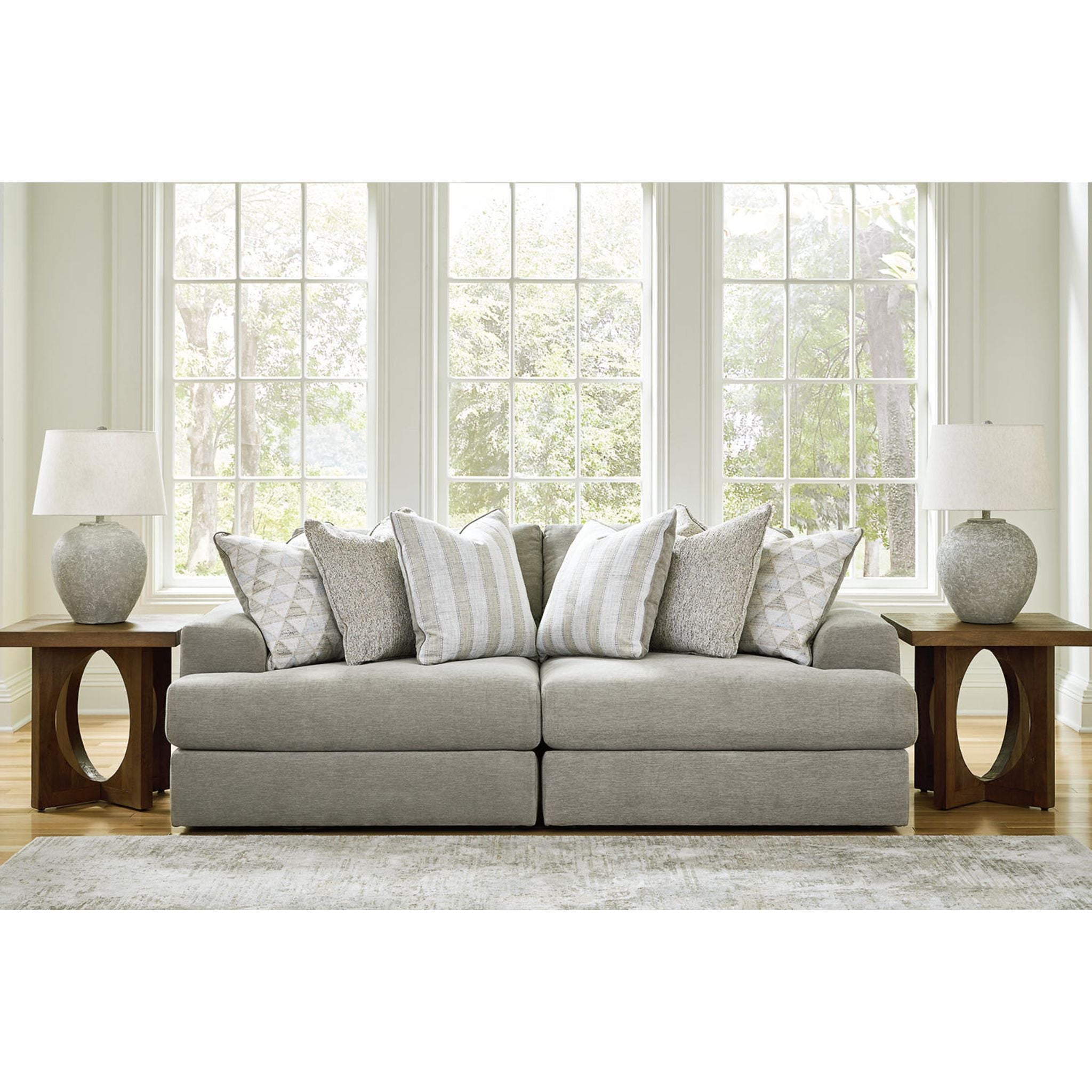 Avaliyah 2-Piece Modular Sectional Sofa Set - Modern L-Shaped Couch with Chaise for Living Room, Apartment & Lounge - Comfortable Fabric Upholstery, Easy Assembly, Space-Saving Design