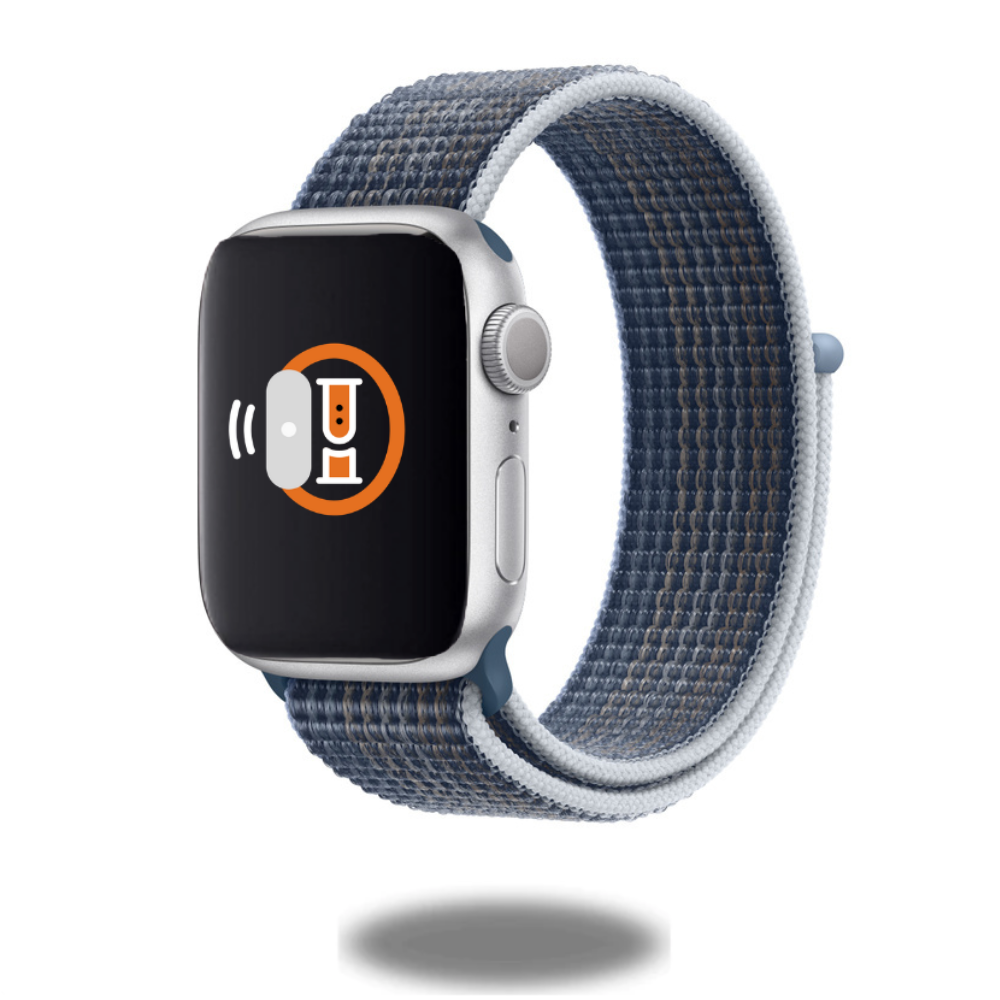 Storm Blue Nylon Sport Band - Lightweight & Durable Fitness Wristband for Running, Workouts & Outdoor Activities