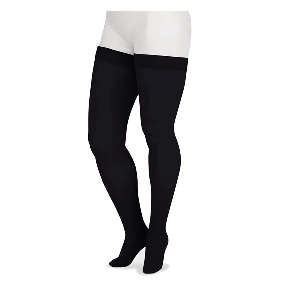 Juzo Soft 2002 Knee-High 30-40mmHg Compression Stockings with Silicone Band & Closed Toe for Women - Petite Size - Ideal for Varicose Veins, Swelling Relief & Post-Surgery Recovery