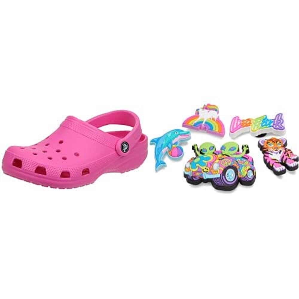Crocs Classic Lisa Frank Clogs for Women & Men - Comfortable Slip-On Shoes for Casual Wear, Outdoor Activities & Beach Vacations