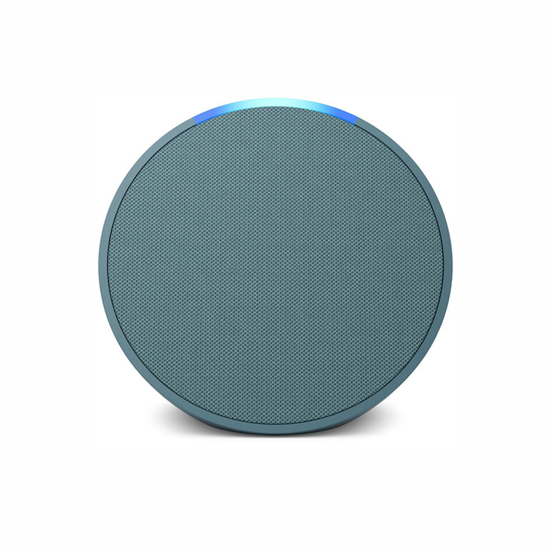 Echo Pop Smart Speaker with Alexa | Compact Bluetooth Speaker for Home, Office & Travel | Calipso Blue | Hands-Free Voice Control, Music Streaming & Smart Home Hub