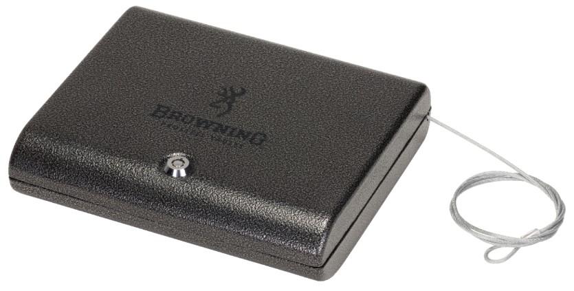 Browning PVPORT Portable Pistol Safe - Compact Handgun Safe for Travel & Home Security - Ideal for Concealed Carry, Nightstand, and Vehicle Storage