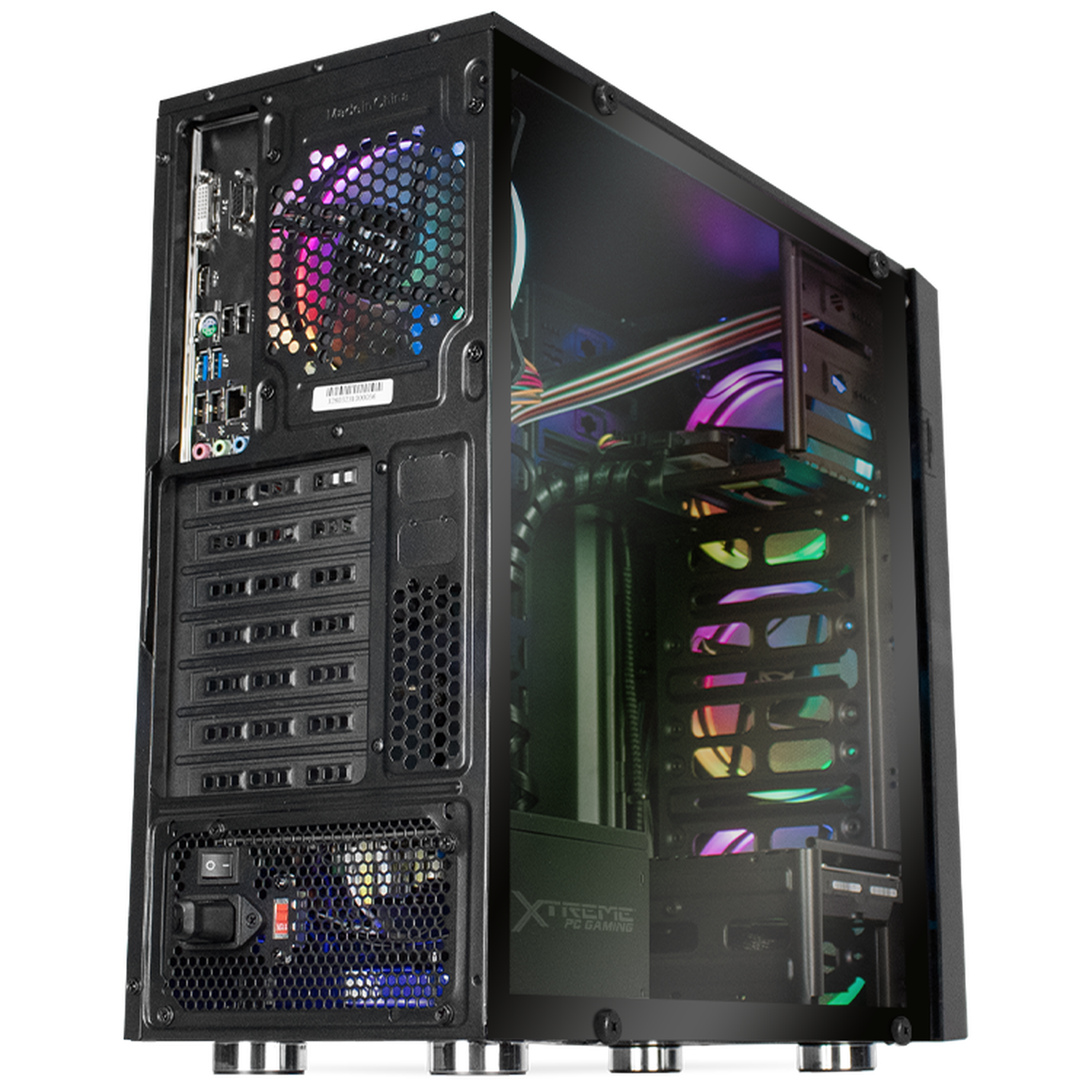 Xtreme Gaming PC - Intel Core I5 10400, 16GB RAM, 120GB SSD + 3TB HDD, WiFi, RGB Lighting - Perfect for Gaming, Streaming & Content Creation
