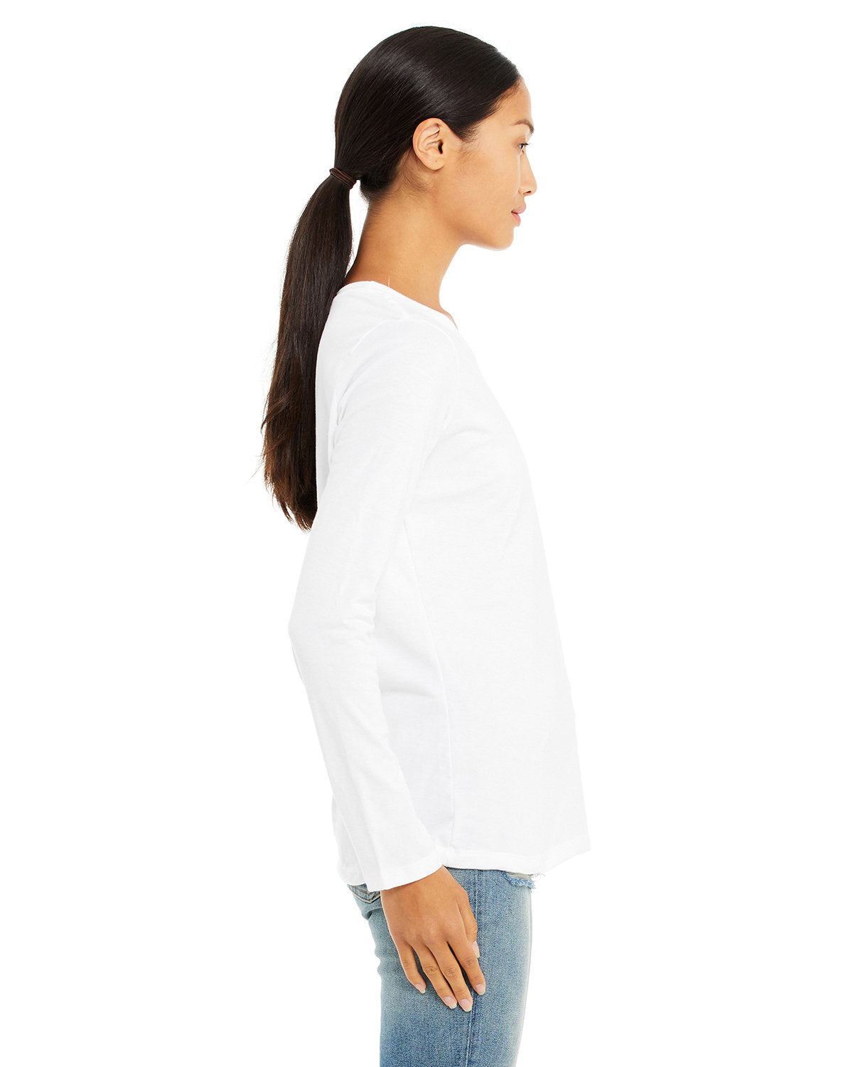 Bella + Canvas B6500 Women's Long Sleeve Jersey T-Shirt - Soft Cotton Tee for Casual Wear, Layering & Everyday Comfort