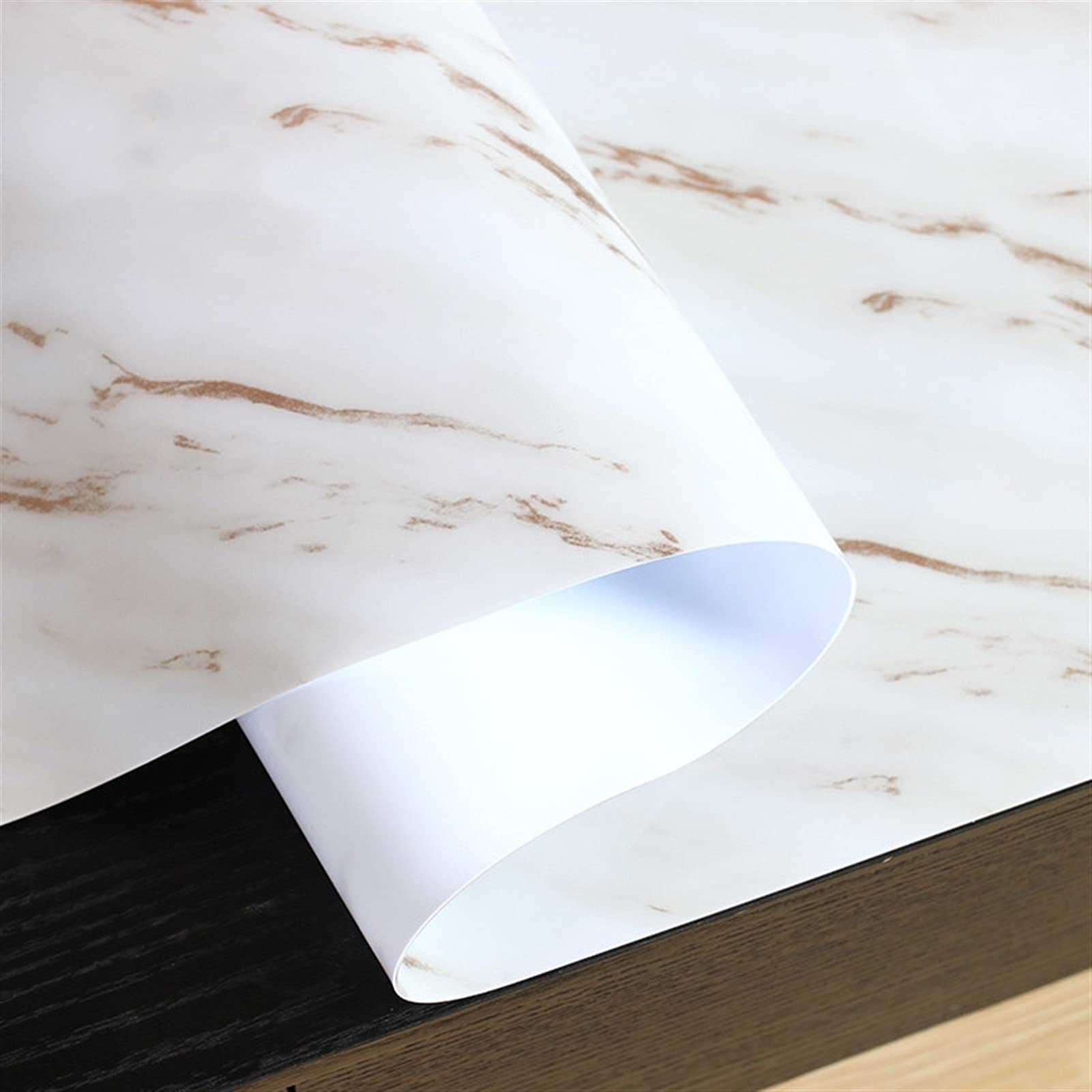 Black White Marble PVC Waterproof Tablecloth - Soft Luxury Crystal Glass Table Cover - 100x150cm - Durable Furniture Protection for Dining Tables, Parties & Home Decor